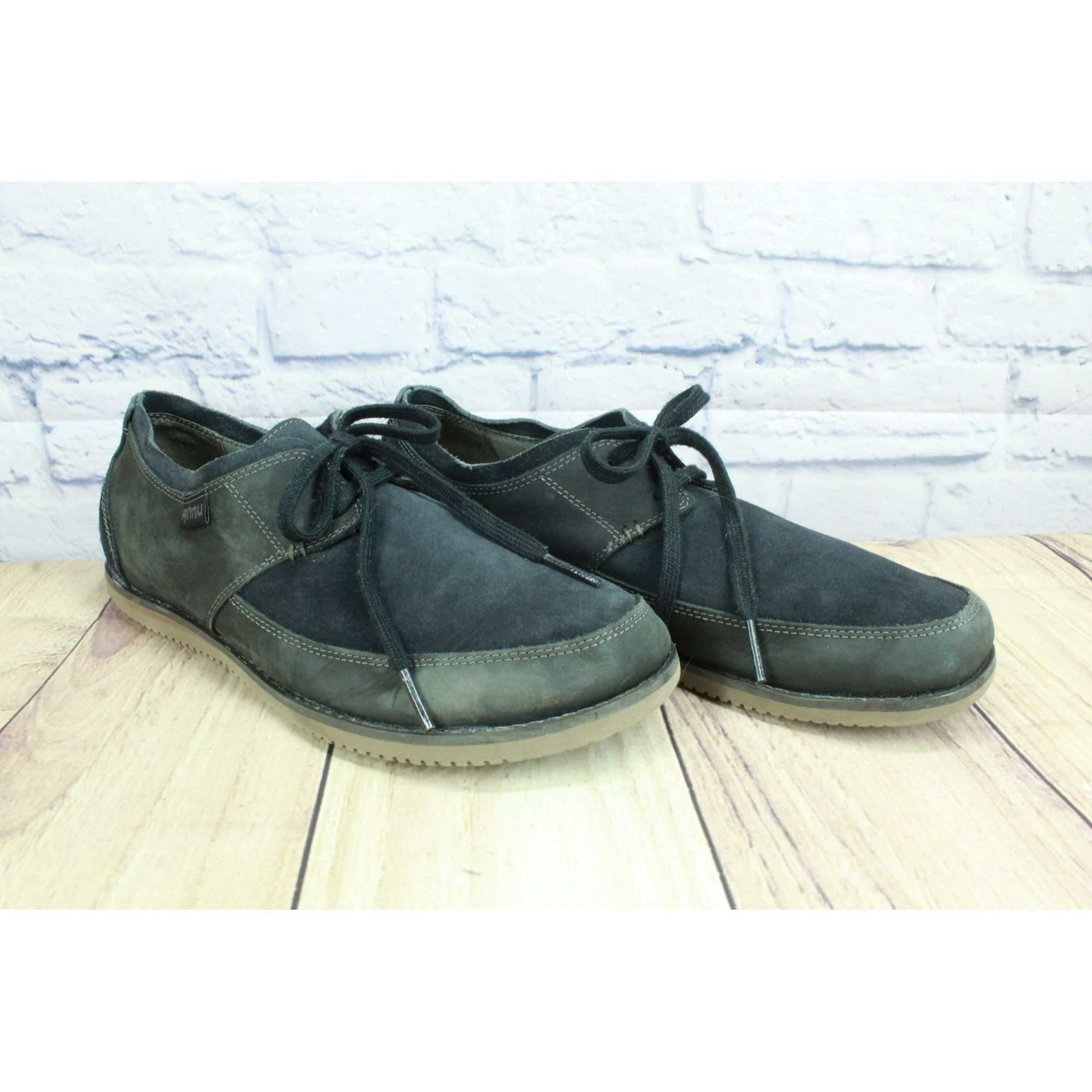 Leather × Other × Vibram Ahnu Parkside Men's Leather Lace Up Vibram Sole Sneaker Size US 12 / EU 45 - 3 Thumbnail