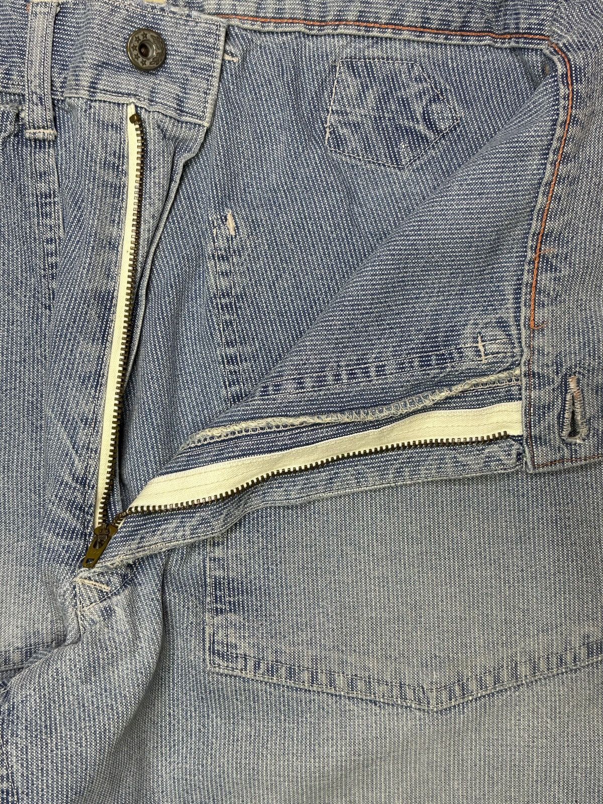 Japanese Brand Vintage Japanese Brand Buckle Back Hickory Baggy Jeans Size US 29 - 9 Thumbnail