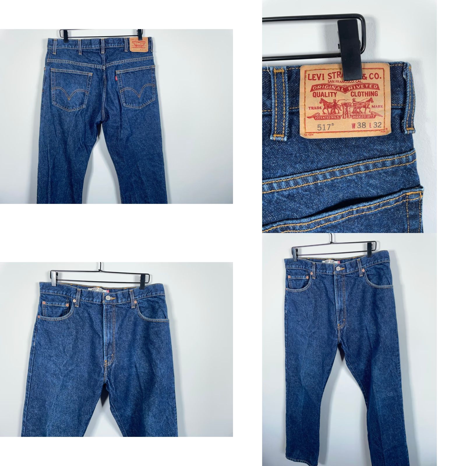 Levi's VINTAGE Levi's Jeans Main Selling Point Bootcut Jeans 517 2002 36 x 33 Blue Mens Size US 36 / EU 52 - 9 Thumbnail