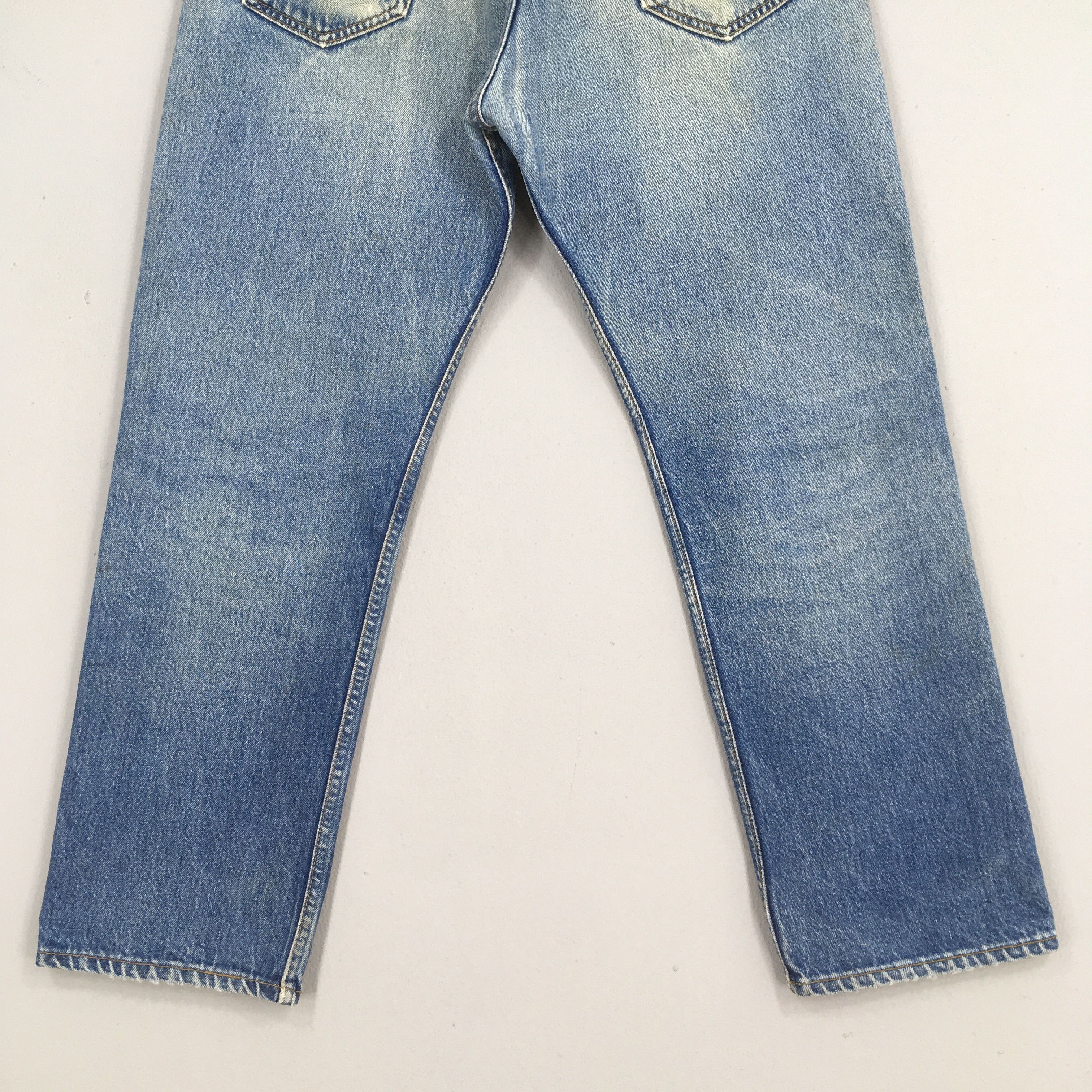 Levi's Size 33x27 Vintage 90s Levi's 501 Straight Cut Denim S973 Size US 33 - 9 Thumbnail