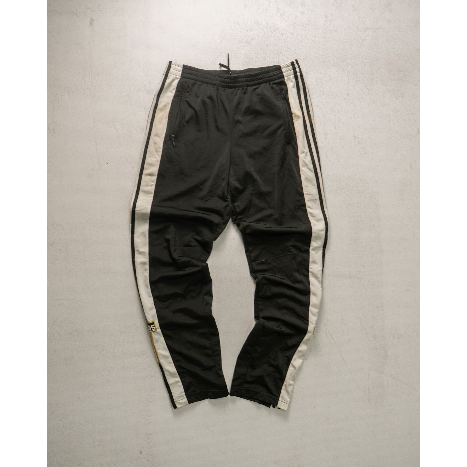 Adidas Vintage 90s Adidas Black Tearaway Track Pants - Men's Large Size US 32 / EU 48 - 1 Thumbnail