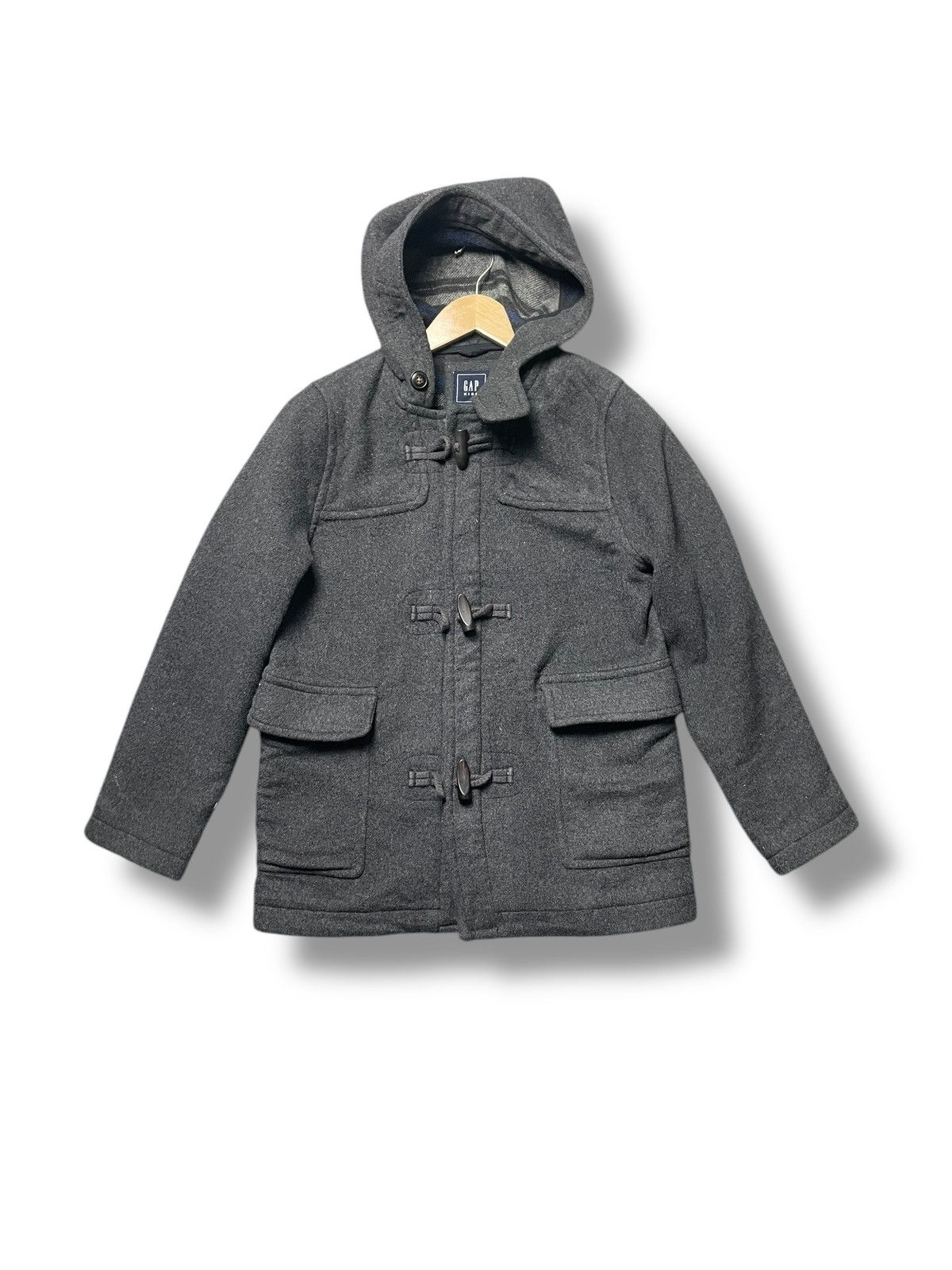 Vintage Gap Kids Wool Hooded Coat (46)