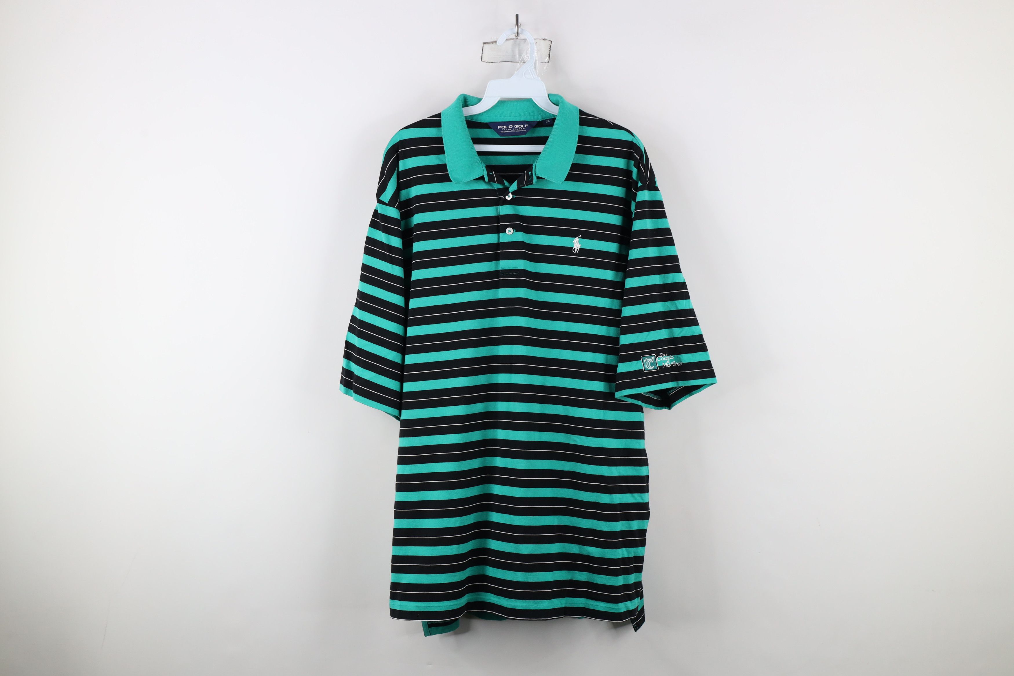 Ralph Lauren × Vintage Polo Golf Ralph Lauren Block Collared Polo Shirt Cotton Size US XL / EU 56 / 4 - 1 Thumbnail