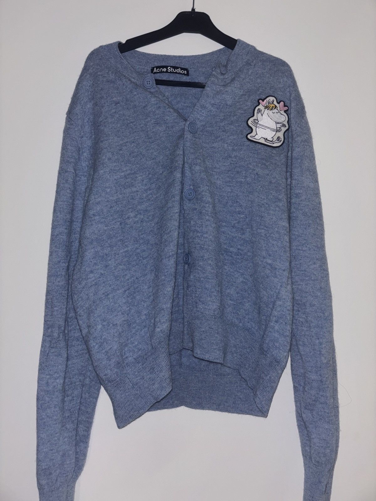 Acne Studios Acne Studios x Moomin logo-patch cardigan Size L / US 10 / IT 46 - 1 Thumbnail
