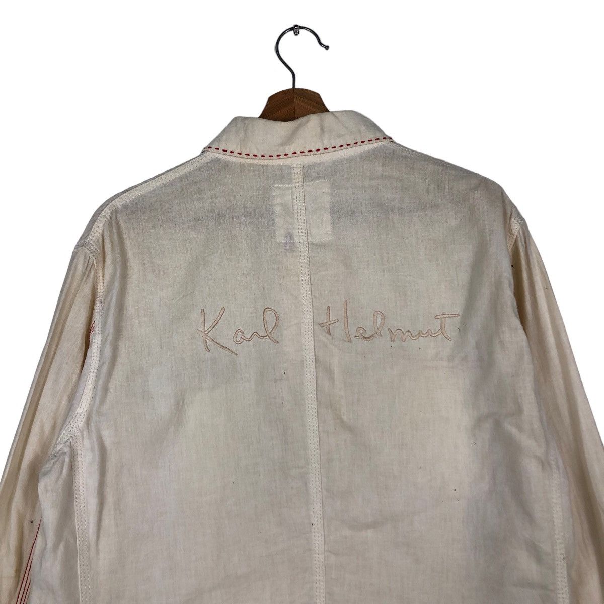 Japanese Brand 🔥Vintage Karl Helmut Japan Double Pocket Chore Jacket Size US L / EU 52-54 / 3 - 9 Thumbnail