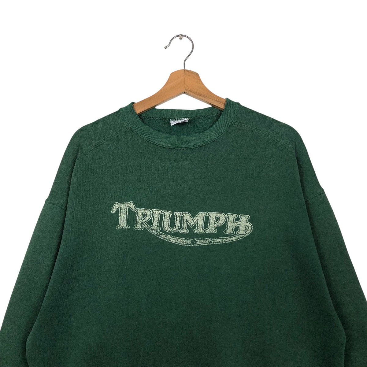 Vintage 📌Vintage Sweatshirt Triumph Made in Usa Cafe Racer Wear Size US L / EU 52-54 / 3 - 4 Thumbnail