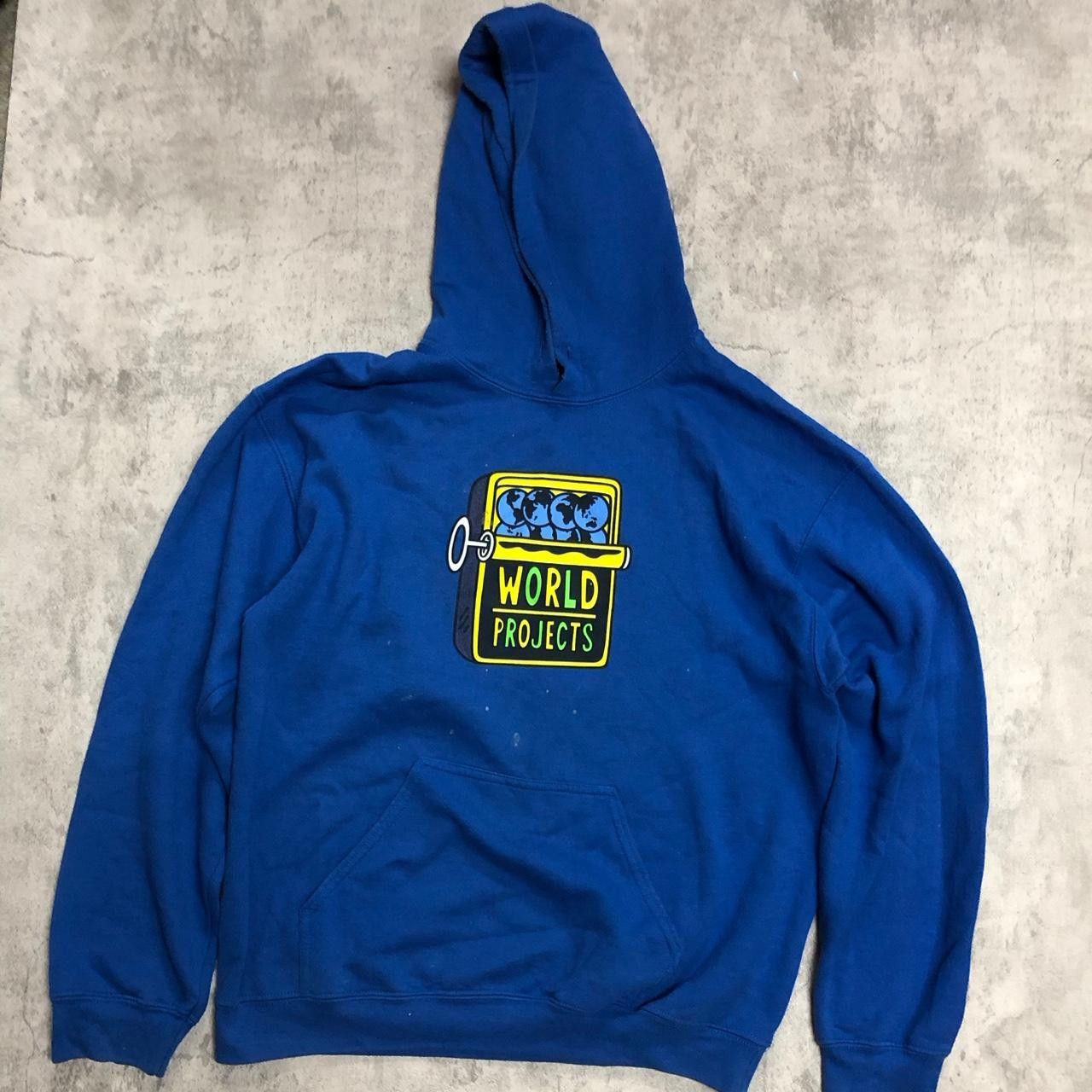 Other Blue boxy hoodie vintage hip hop rap Size US M / EU 48-50 / 2 - 1 Thumbnail