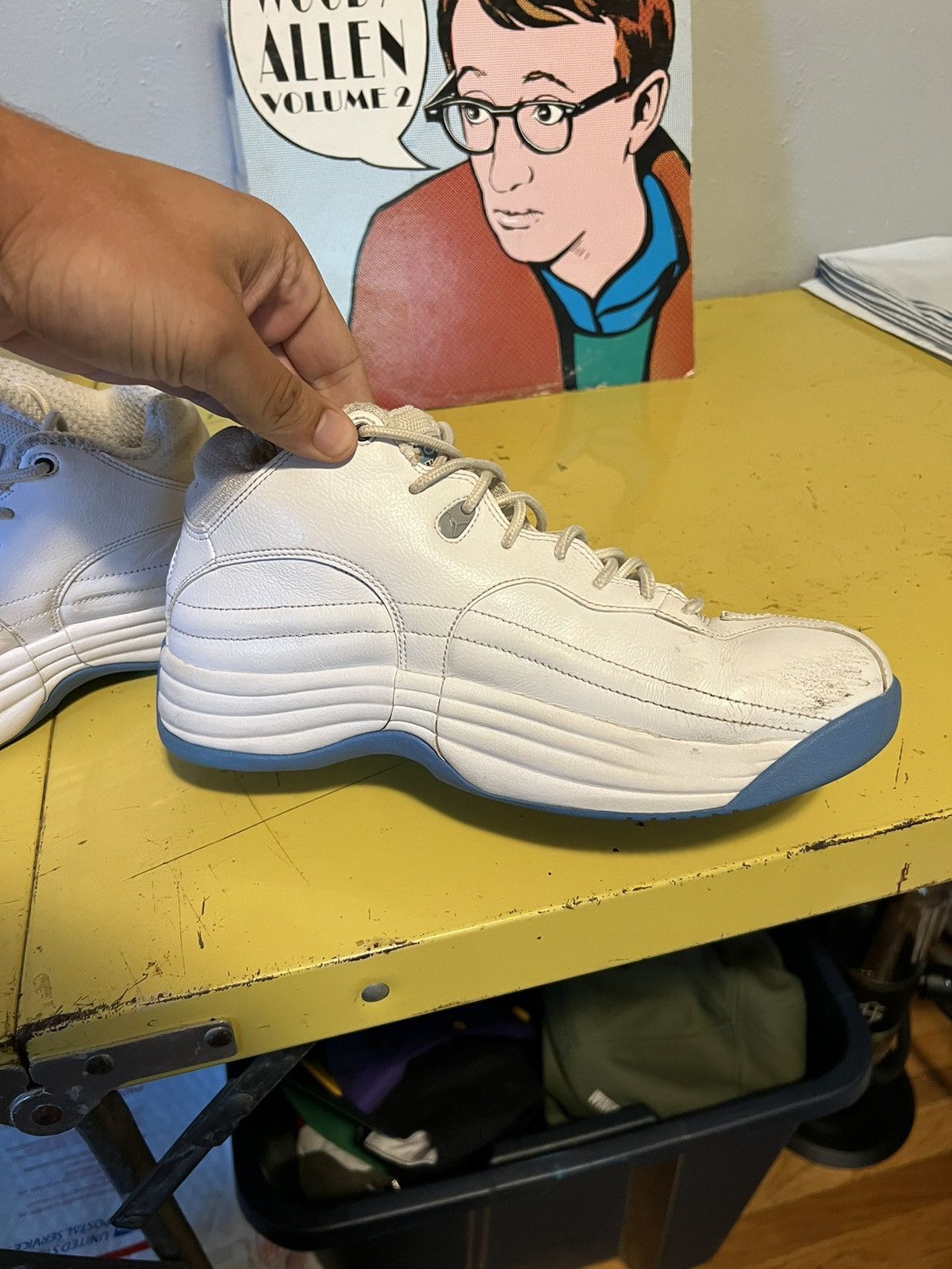 Jordan Brand × Nike Nike Air Jordan Jumpman Team 1 White University Blue UNC Size US 8 / EU 41 - 5 Thumbnail