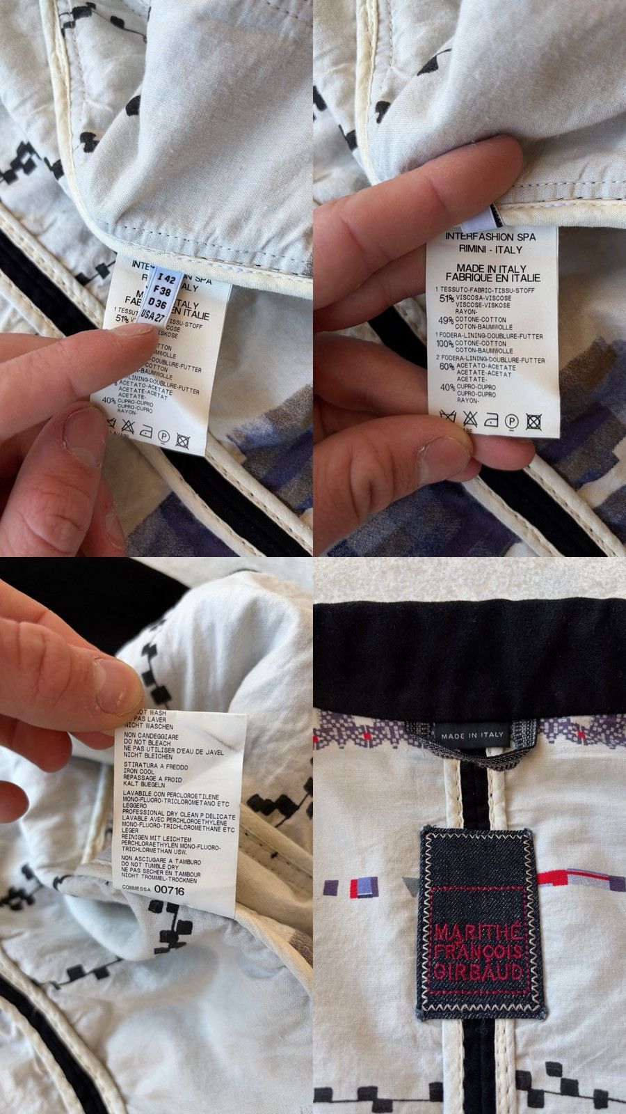 Marithe + Francois Girbaud Marithe Francois Girbaud Avant Garde Y2K Blazer Jacket Size M / US 6-8 / IT 42-44 - 7 Thumbnail