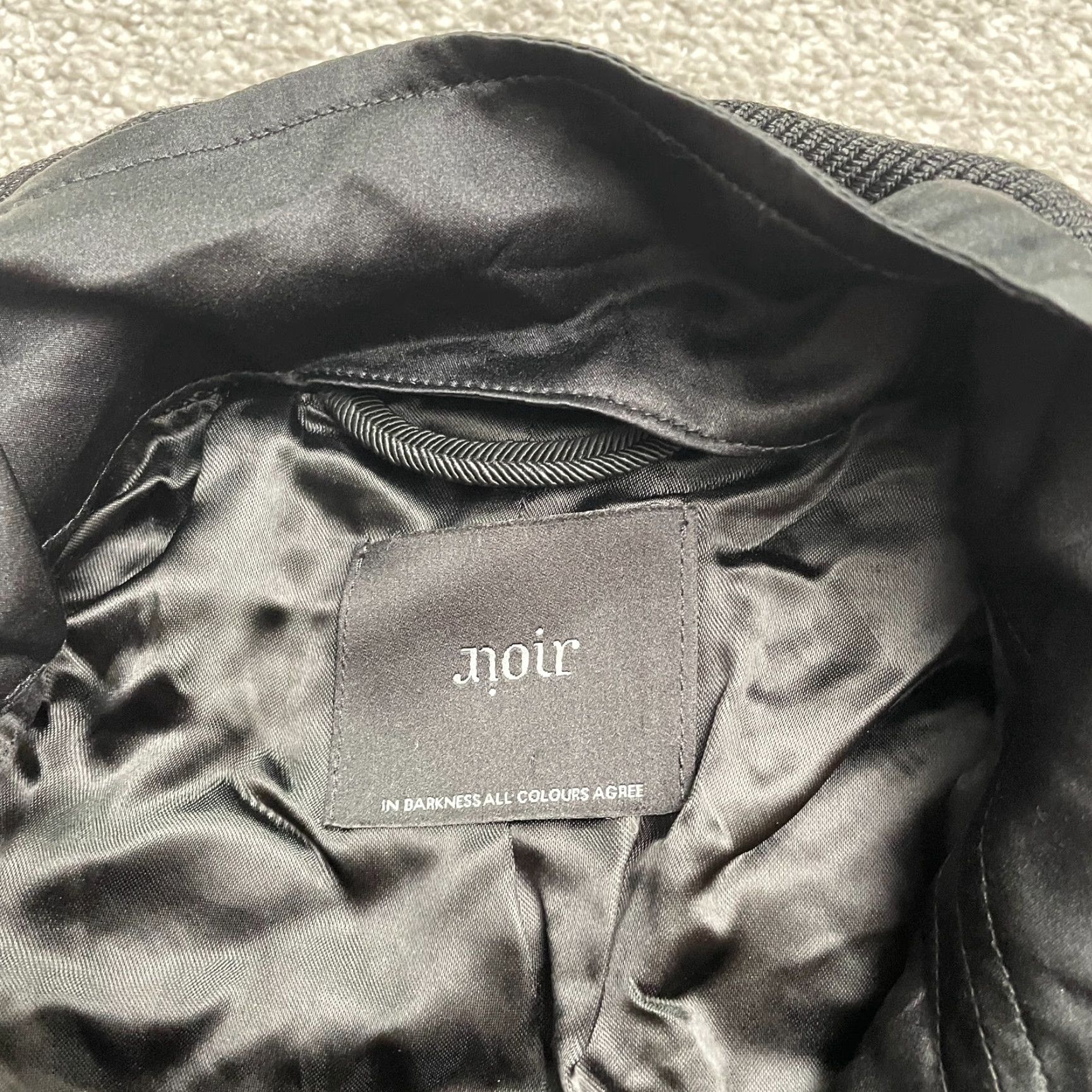 Vintage Noir Wool Blend Long Trench Coat Jacket Women US8 EU40 Black Pockets Vintage No Size M / US 6-8 / IT 42-44 - 6 Thumbnail
