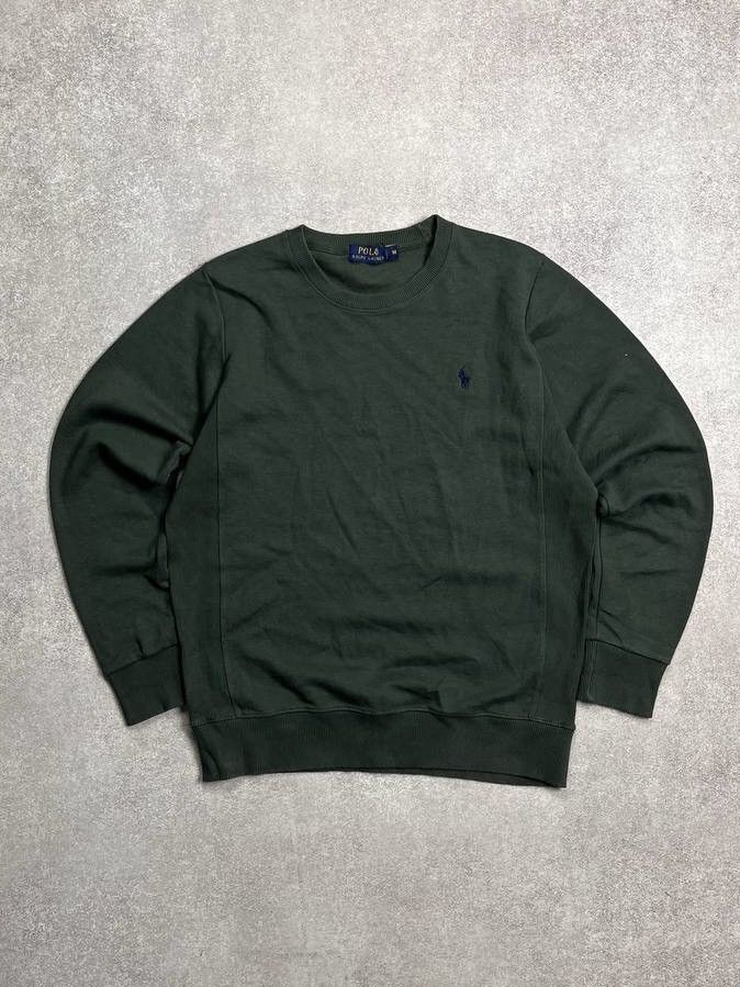 Vintage Vintage Polo Ralph Lauren Green Boxy Sweatshirt M Size US M / EU 48-50 / 2 - 1 Thumbnail