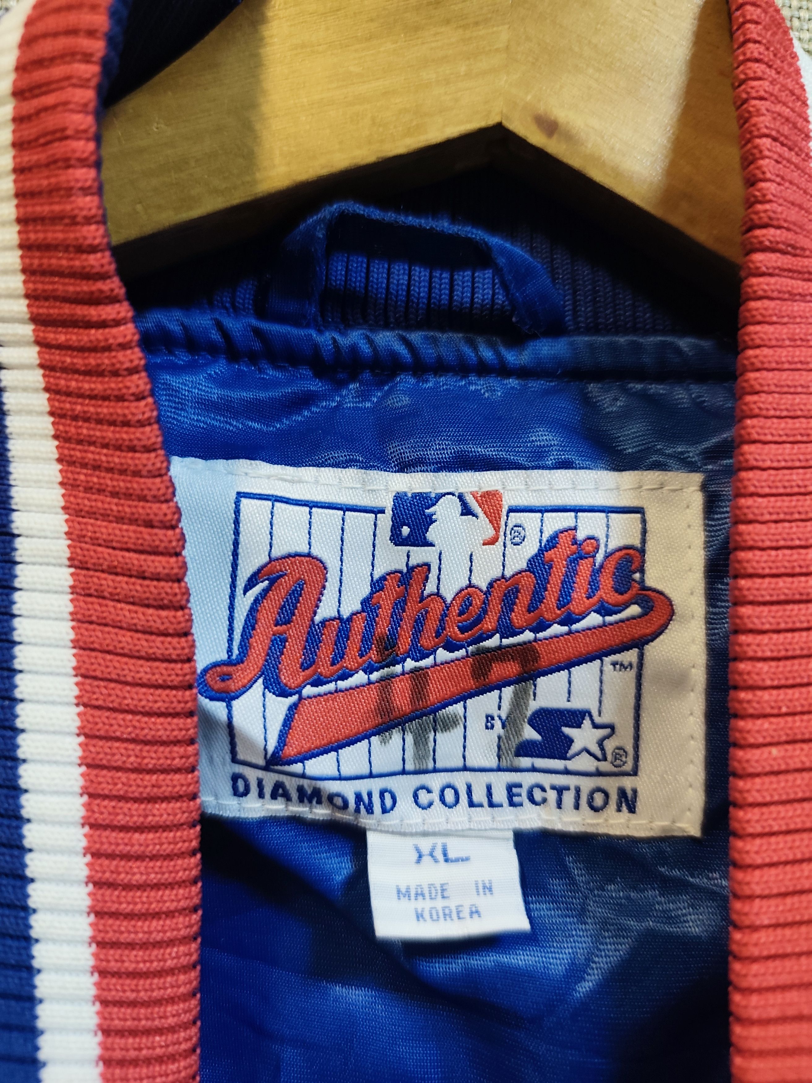 MLB Vtg Rare MLB Montreal Expos Blue Starter Satin Bomber Jacket Size US XXL / EU 58 / 5 - 7 Thumbnail