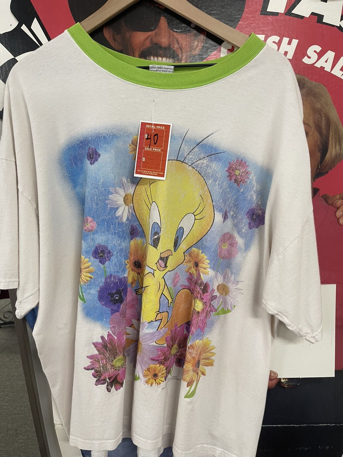 Vintage White Tweety bird Size US L / EU 52-54 / 3 - 1 Preview