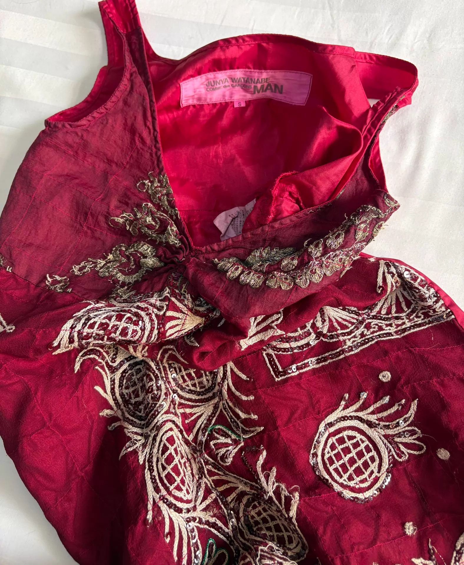 Junya Watanabe Junya Watanabe Vintage Beaded Embroidered Sleeveless S Size S / US 4 / IT 40 - 6 Thumbnail