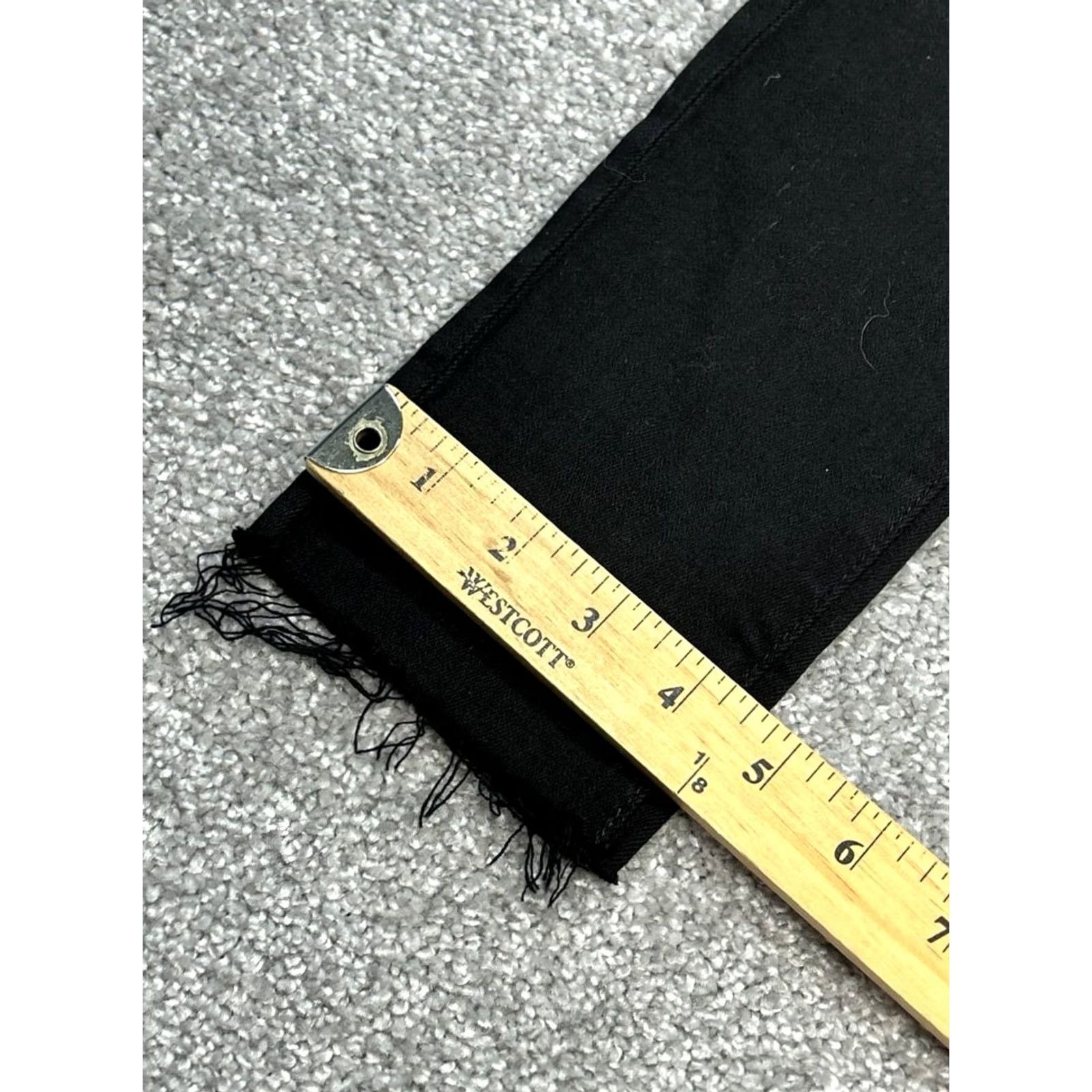 Farah AG Adriano Goldschmied Farrah Jeans Womens 25 Black Skinny 5-Pocket Denim Jeans 28in Inseam Regular Rise Vintage No Size 42" / US 20 - 6 Thumbnail