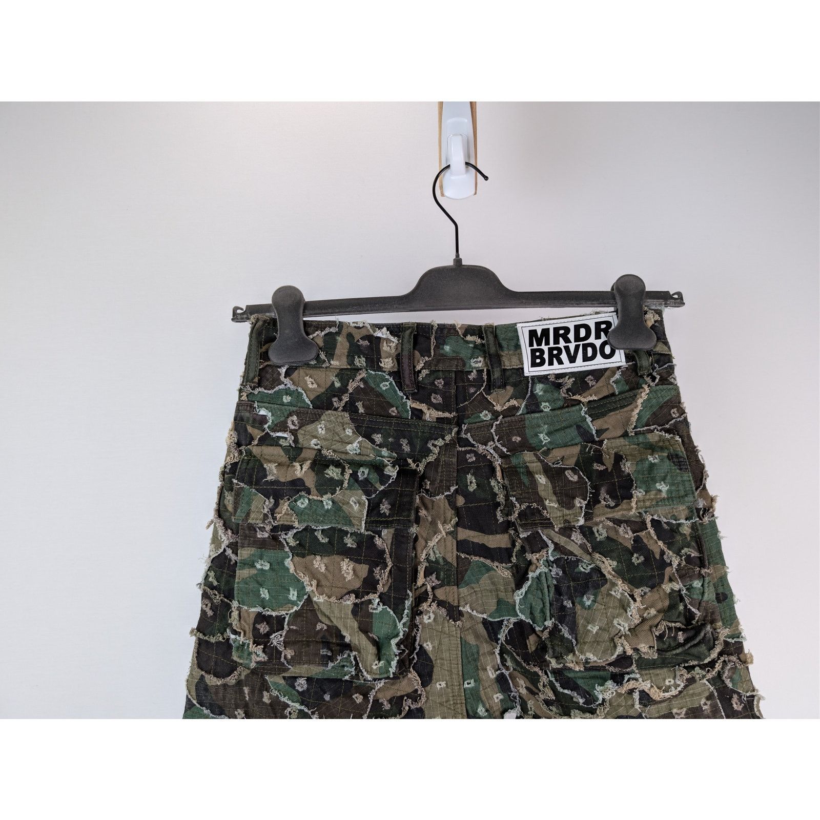 Who Decides War o1rshd1 Micro Distressed Cargo Pants in Olive Size US 30 / EU 46 - 12 Thumbnail