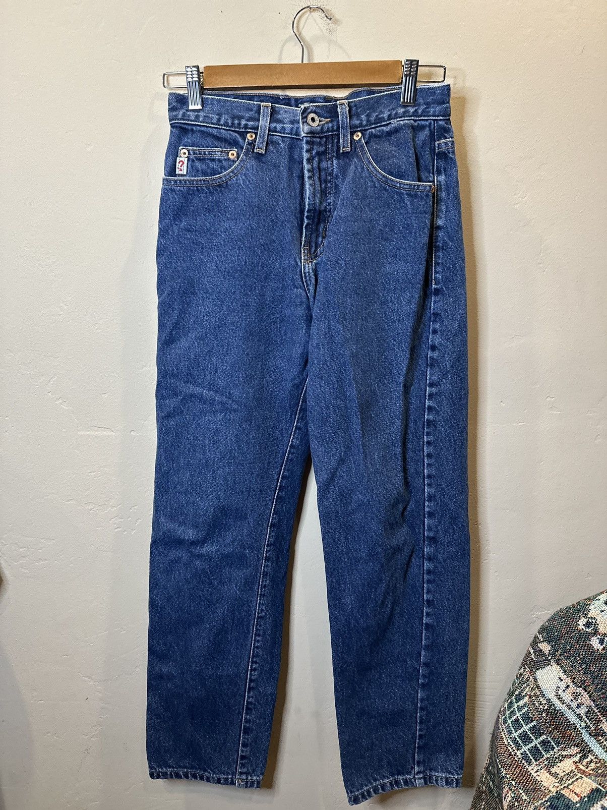 image of Vintage Guess Straight Leg Blue Jeans Made In U.s.a, Women's (Size 26)