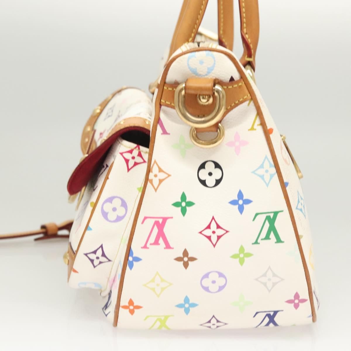 Louis Vuitton LOUIS VUITTON Monogram Multicolor Rita Bag White M40125 Size ONE SIZE - 3 Thumbnail