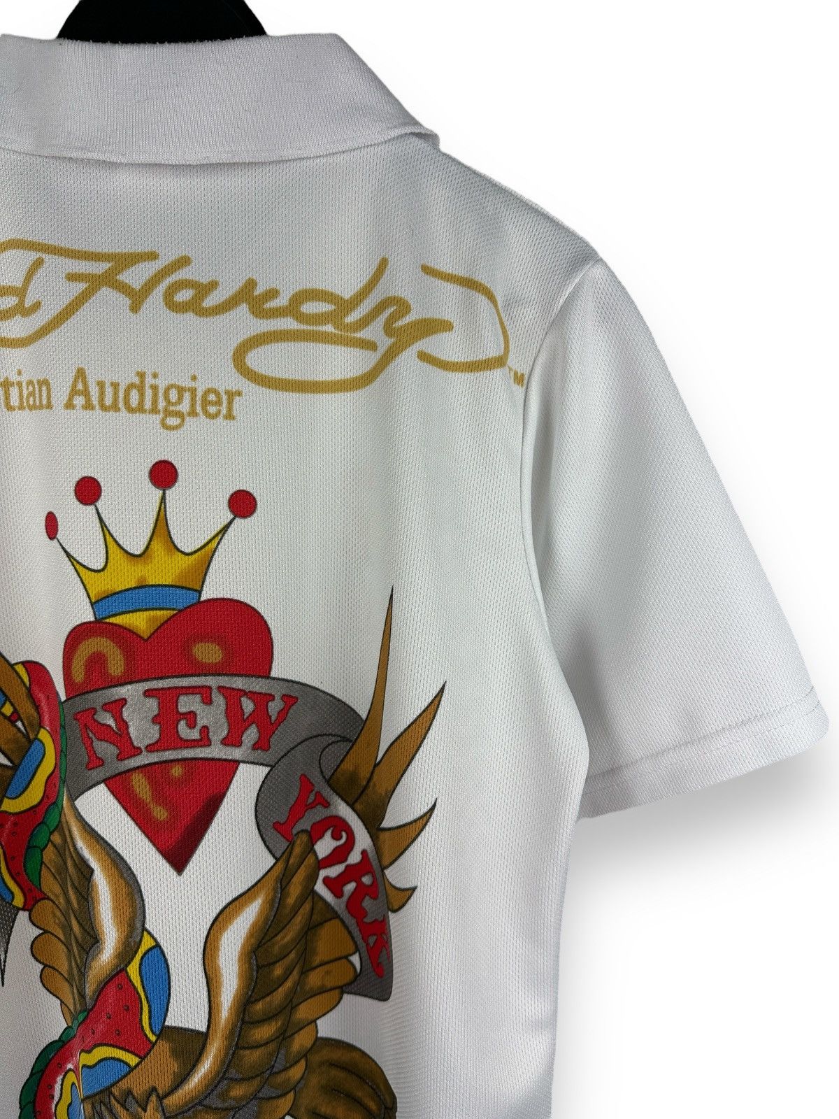 Ed Hardy Vintage Y2K Ed Hardy By Christian Audigier Logo Polo T-Shirt Size US S / EU 44-46 / 1 - 3 Thumbnail