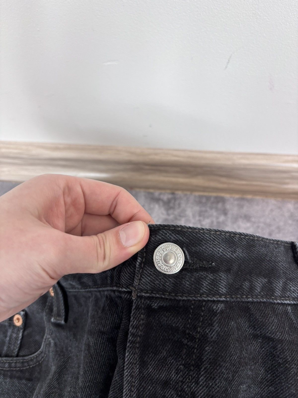 Levi's Vintage Levi’s 501 Paper Tag Black Baggy Denim Baggy Jeans Size US 40 / EU 56 - 15 Thumbnail