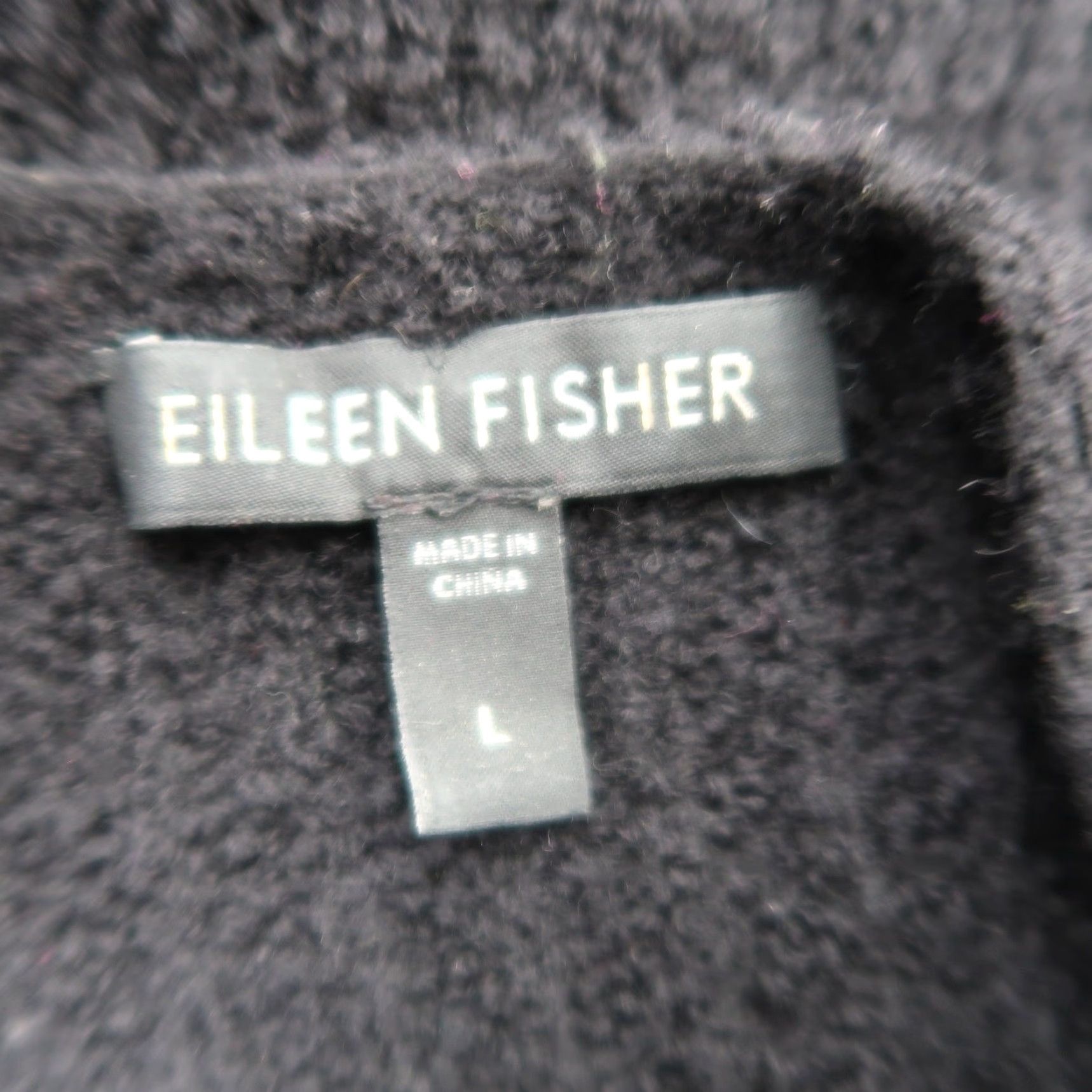 Eileen Fisher Eileen Fisher Cardigan Women L Wool Knit Ribbed Mid Length Black Long Sleeve Scoop Pockets Solid Casual Fall Winter Spring Sweater Size L / US 10 / IT 46 - 5 Thumbnail