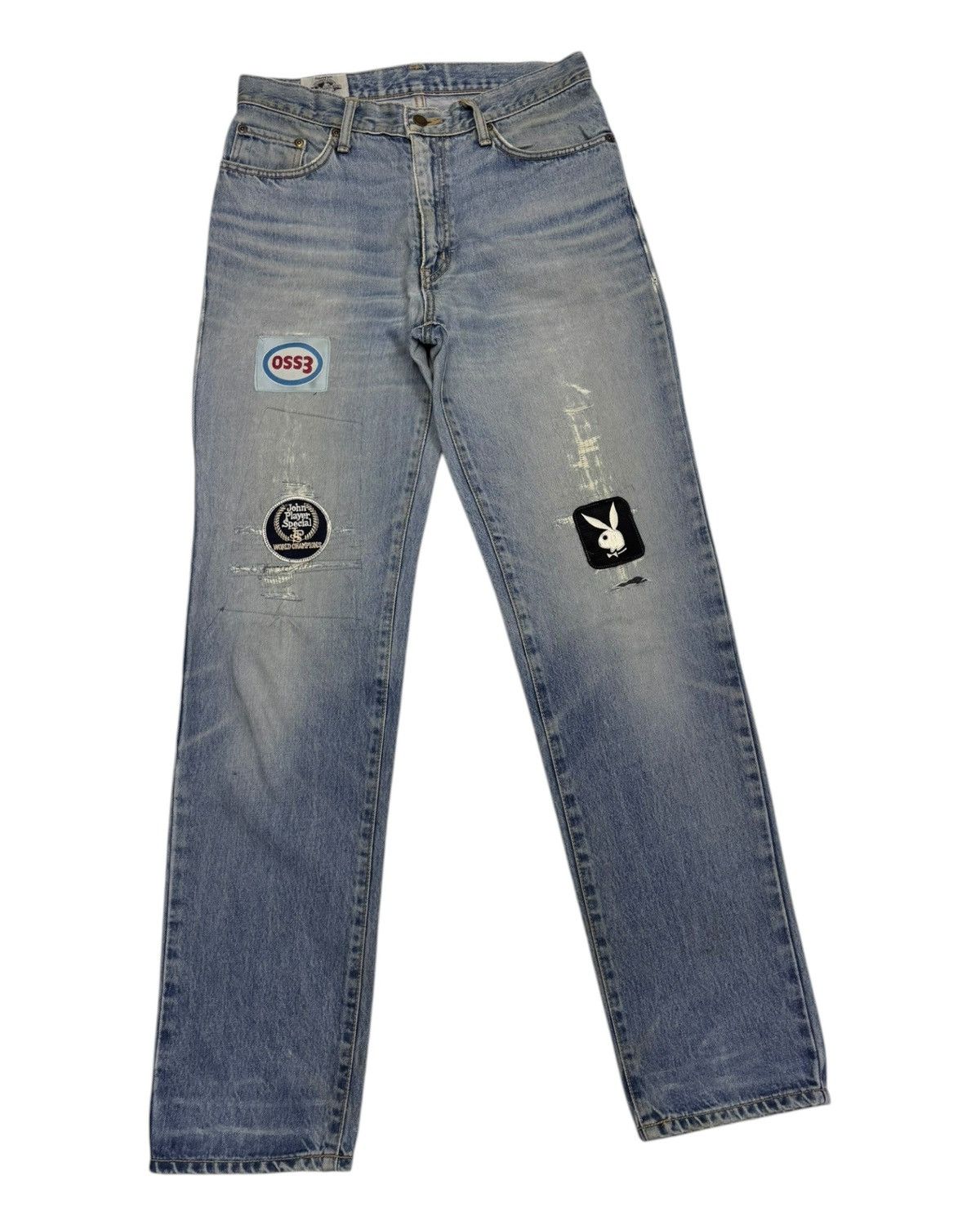 Kapital 🔥VINTAGE EDWIN CUSTOM PATCHES DISTRESSED DENIM JEANS Size US 30 / EU 46 - 6 Thumbnail