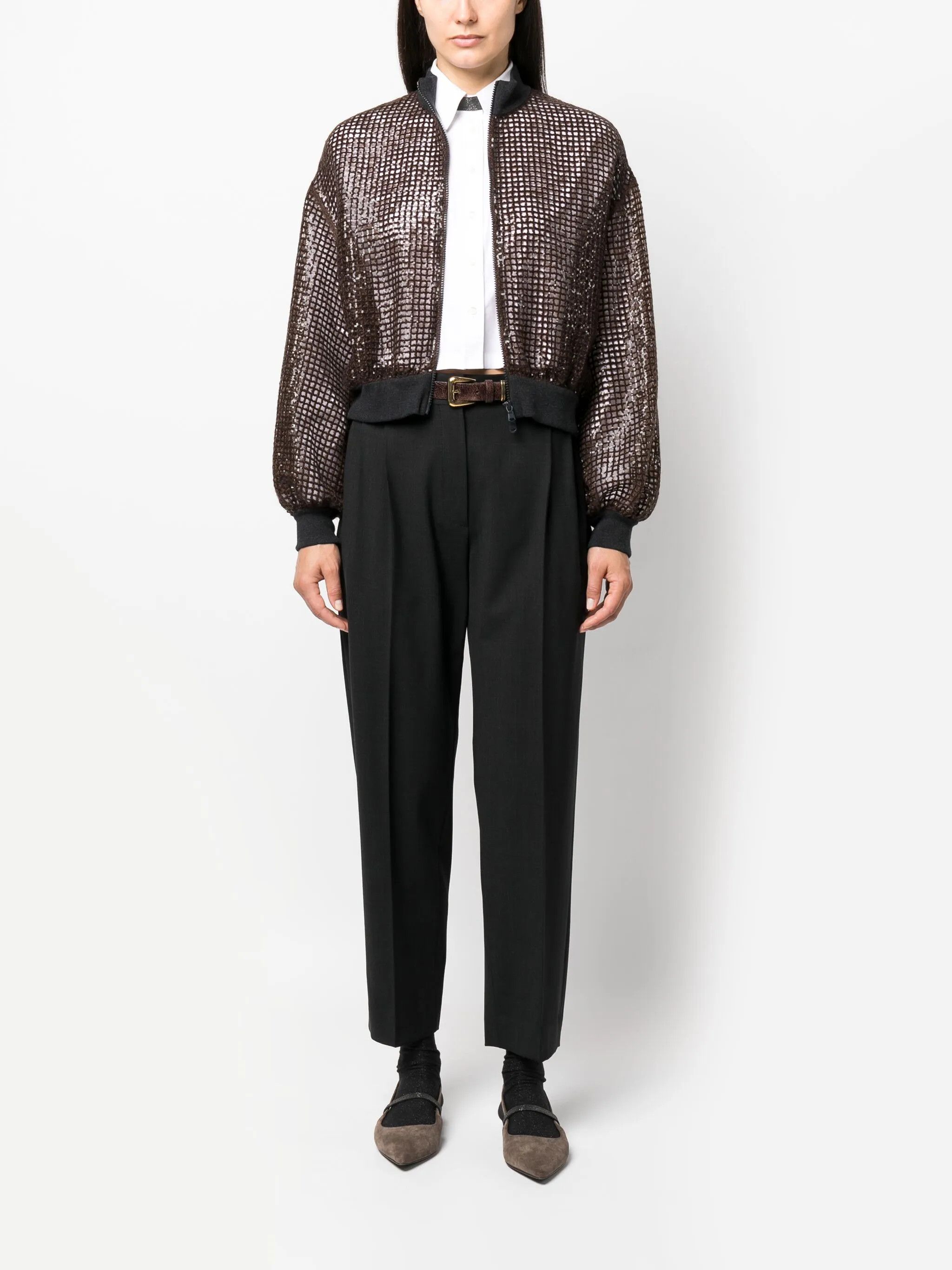 Brunello Cucinelli o1y0725 Casual Pant in Black Size 25" / US 0 / IT 36 - 5 Thumbnail