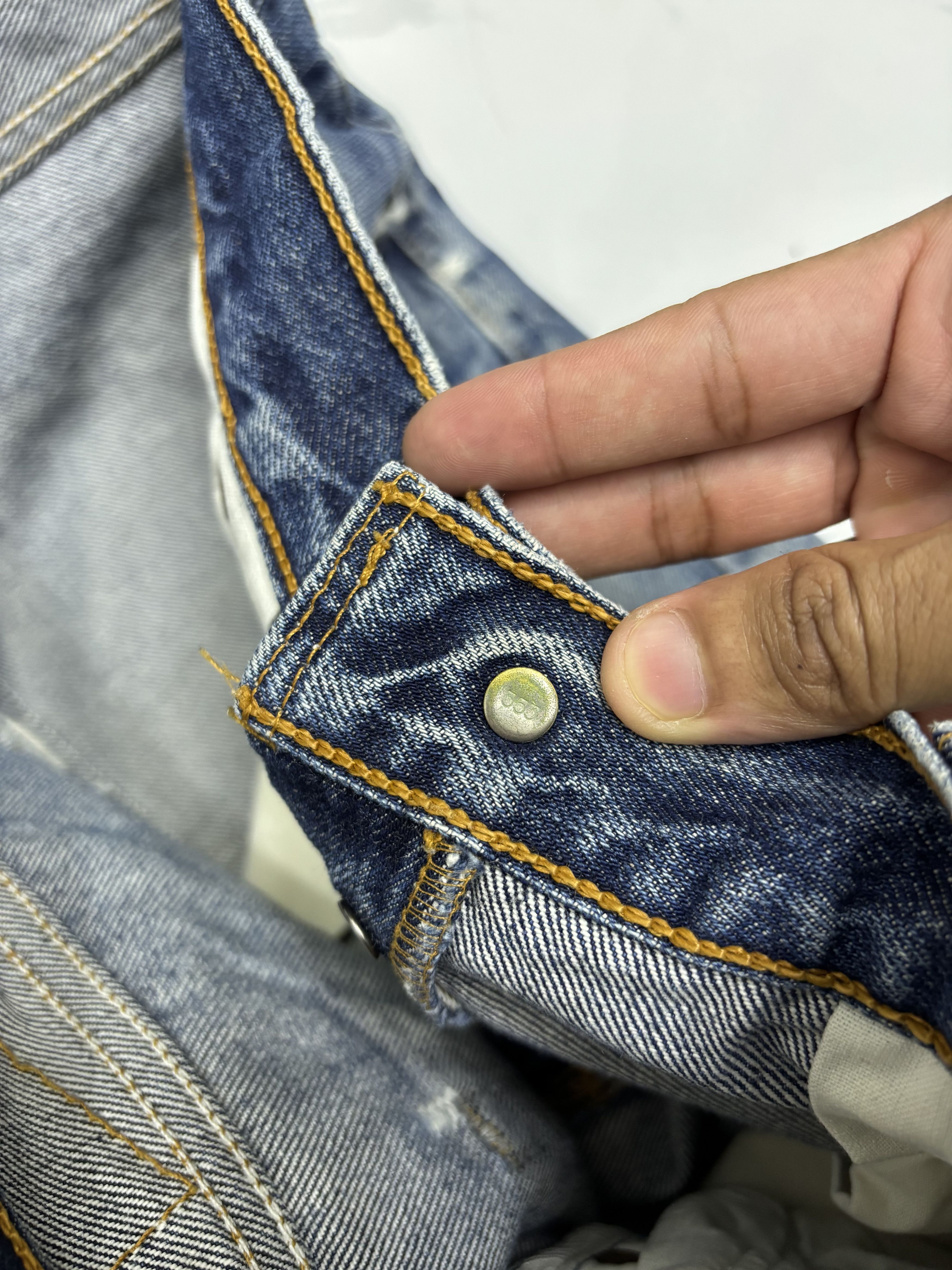 Kapital Vintage Levis 501 USA Distressed Denim Jeans Button 553 Size US 32 / EU 48 - 13 Thumbnail