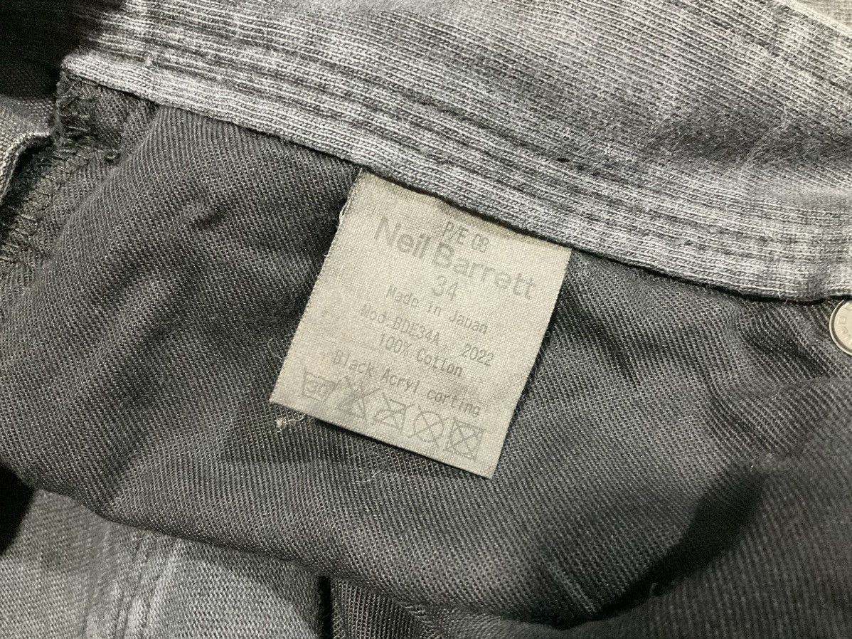 If Six Was Nine × Japanese Brand × Neil Barrett 🔥Archived Neil Barret Black Waxed Denim Zipper Size US 34 / EU 50 - 14 Thumbnail