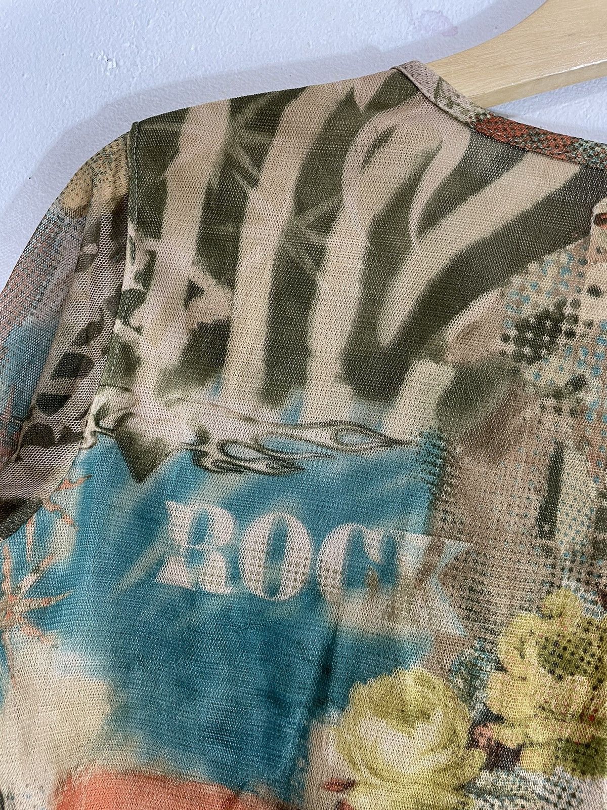 Hysteric Glamour Flames Rock transprent meshtop Jean Paul Gaultier Style Size S / US 4 / IT 40 - 7 Thumbnail