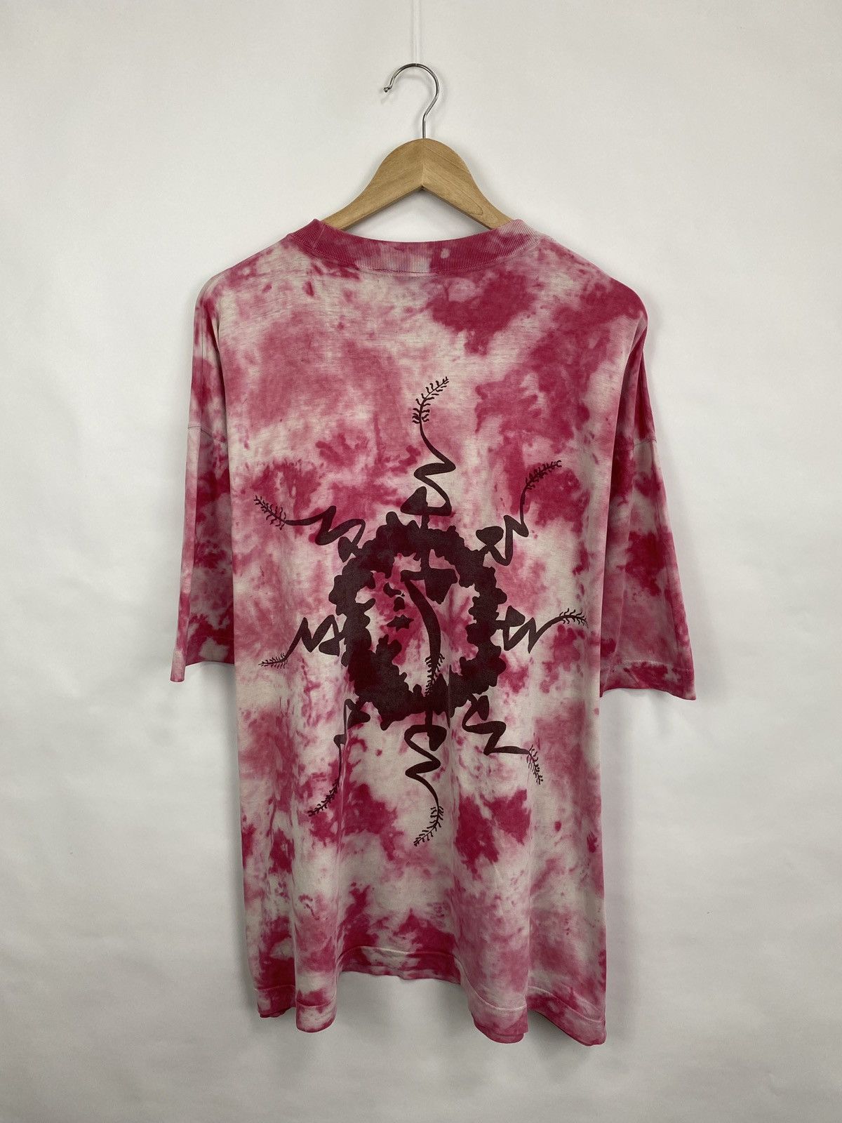 Japanese Brand 🇯🇵☯️ Vintage 90s Mushroom Yin Yang Japan T-Shirt tie dye Size US XXL / EU 58 / 5 - 3 Thumbnail