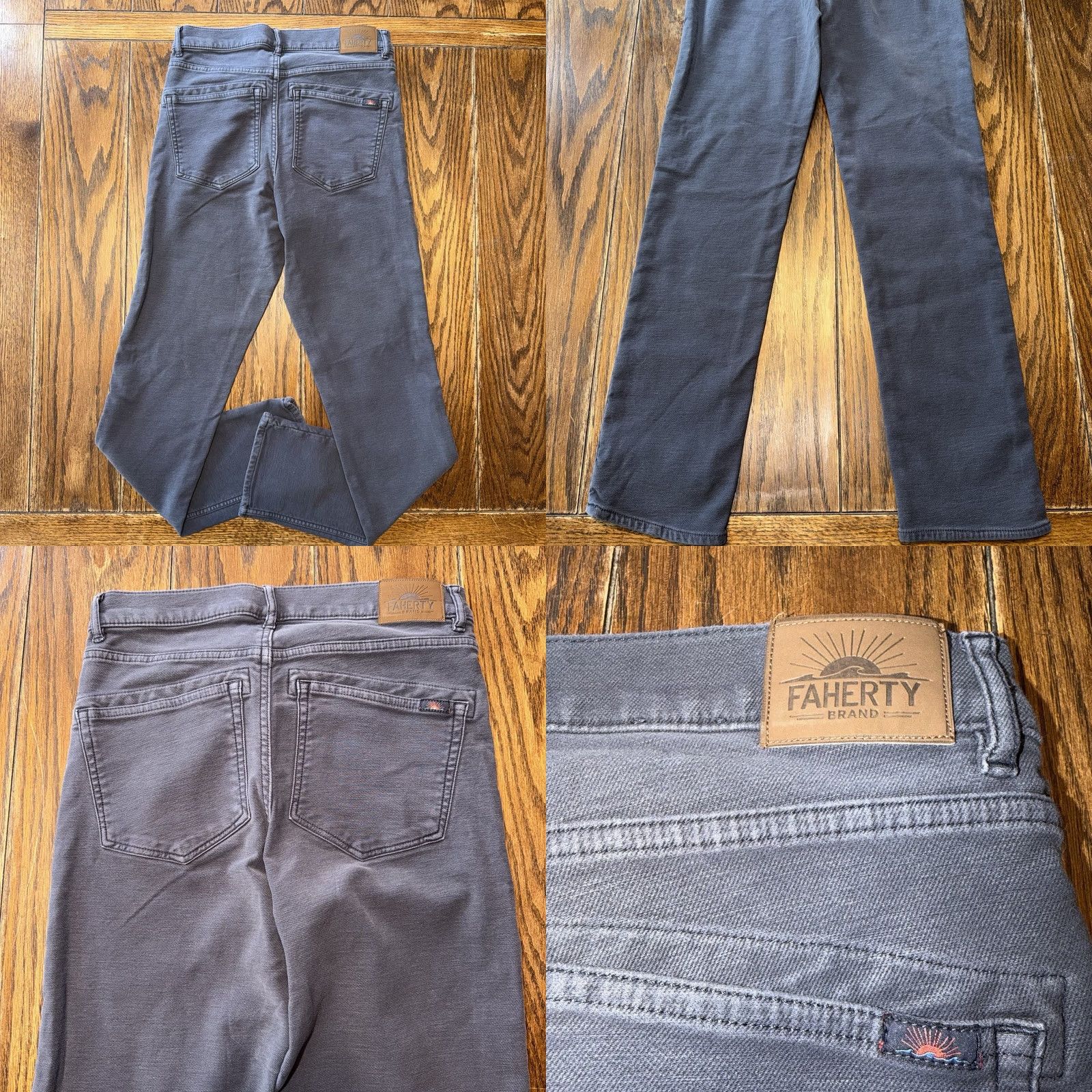 Faherty Faherty Jeans Mens Size 29x31 Blue Stretch Denim Regular Straight City Size US 29 - 8 Thumbnail