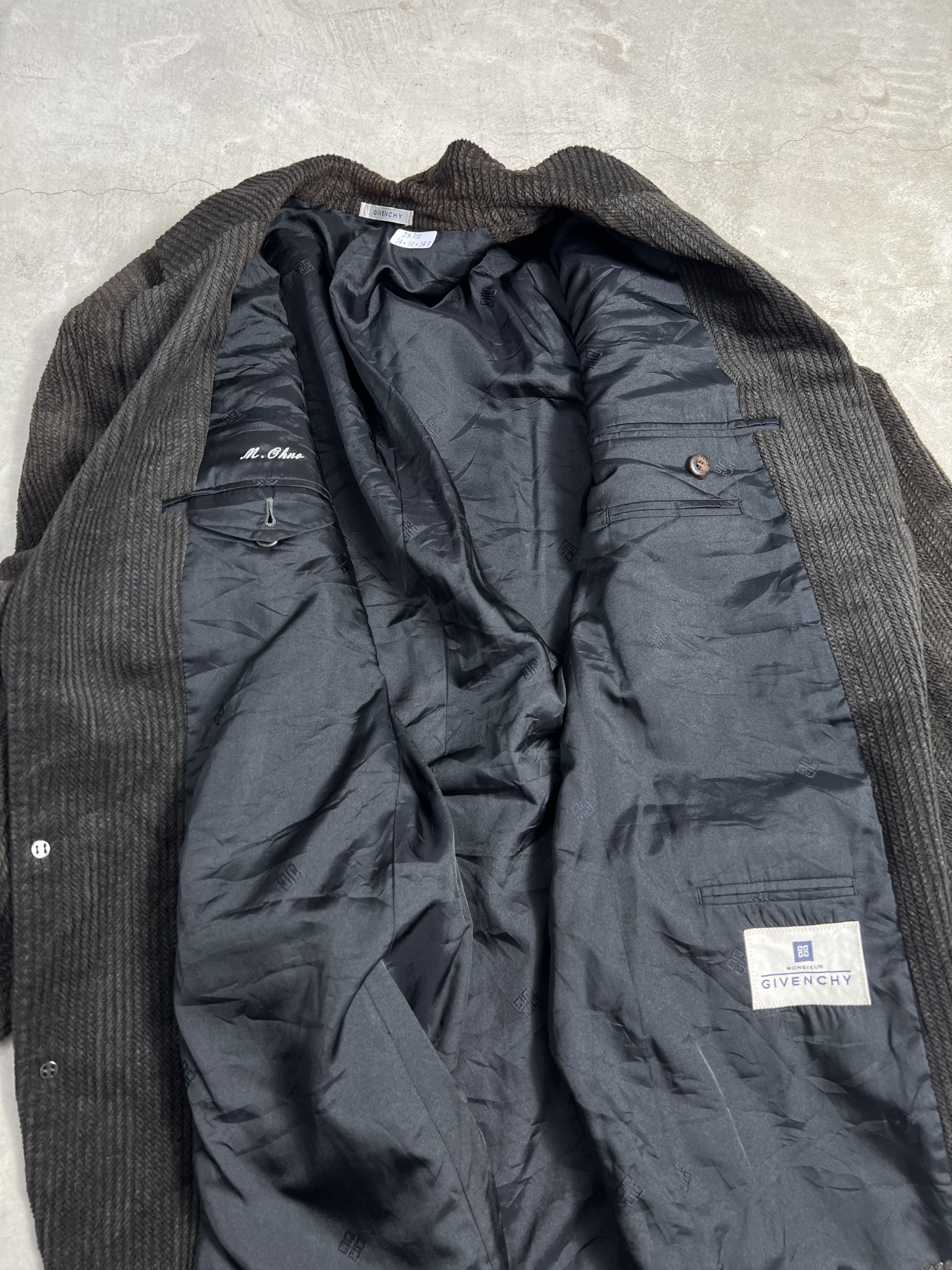 Givenchy Vintage GIVENCHY Monsieur Corduroy Suit (XL) JK318 Size 48R - 6 Thumbnail