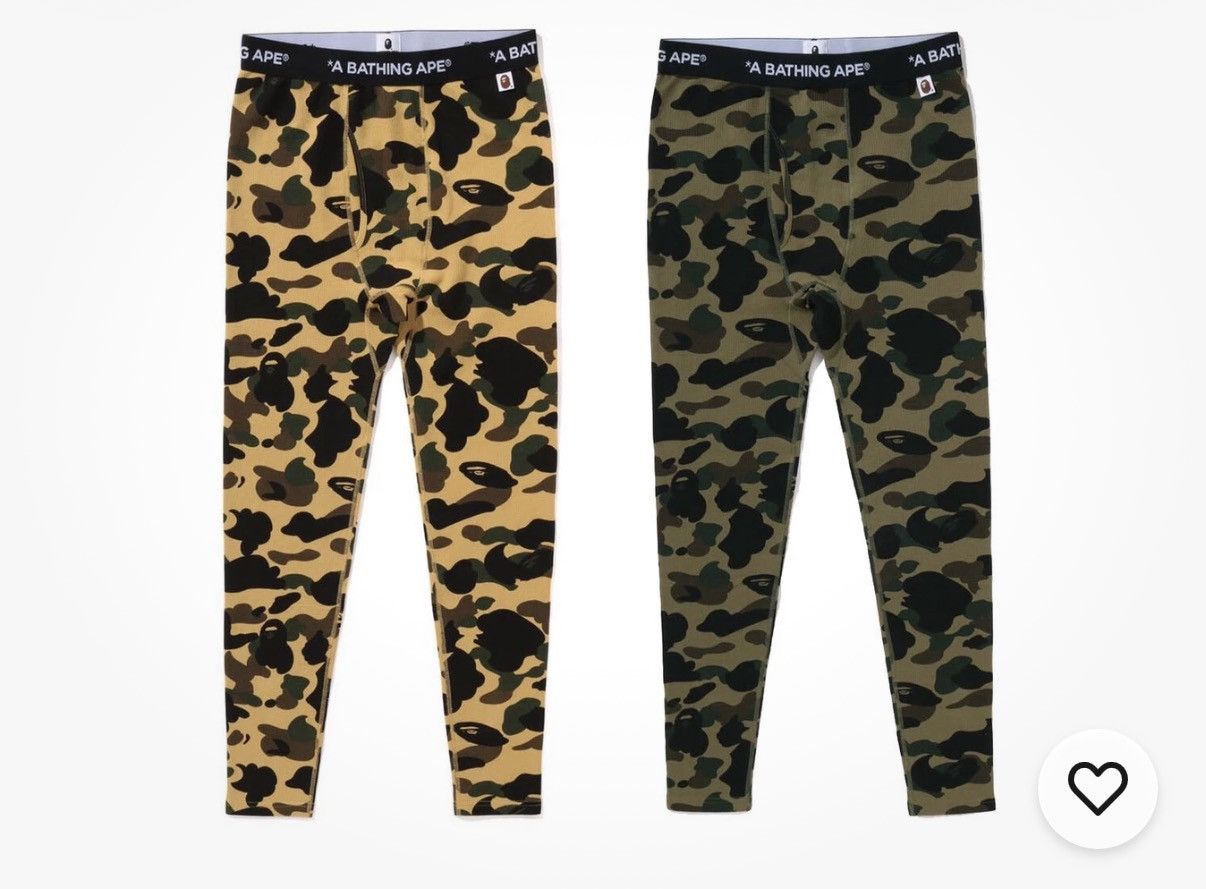 Bape A Bathing Ape BAPE Men's 1ST Yellow Camo Legging Size L Size US 32 / EU 48 - 1 Thumbnail