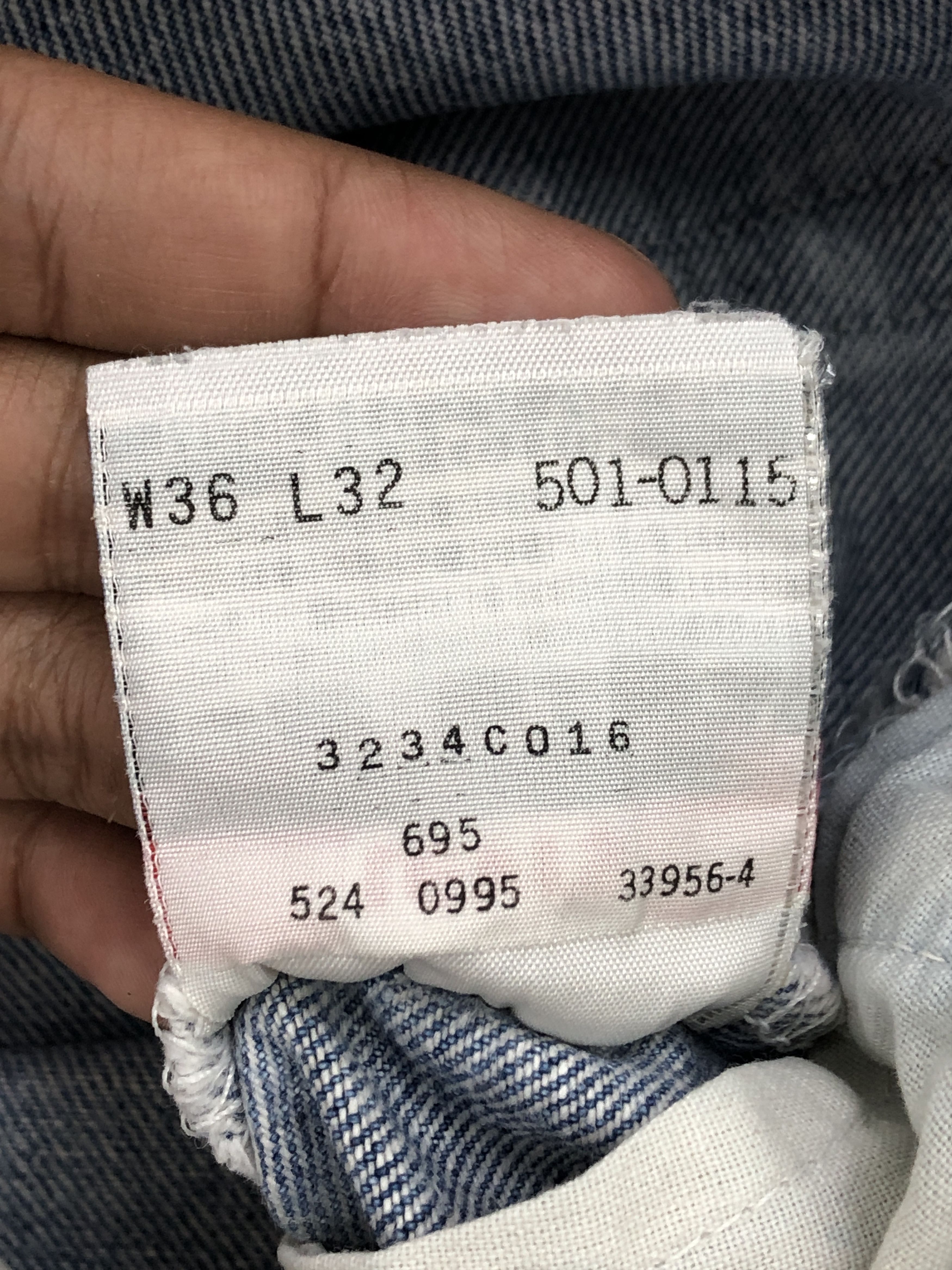 Light Blue Washed Vintage 90s Levis 501 Jeans