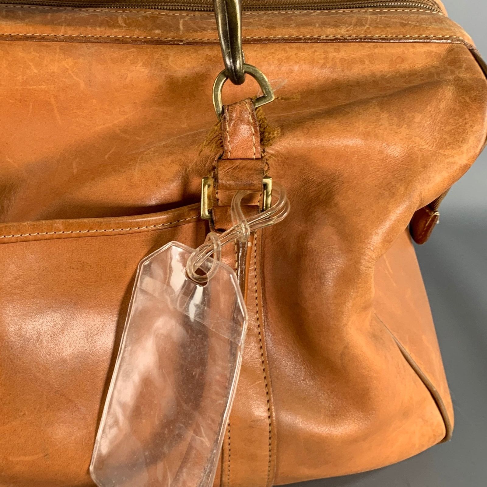 Hartmann HARTMANN Size One Size Brown Light Solid Leather Duffle Bags Size ONE SIZE - 6 Thumbnail