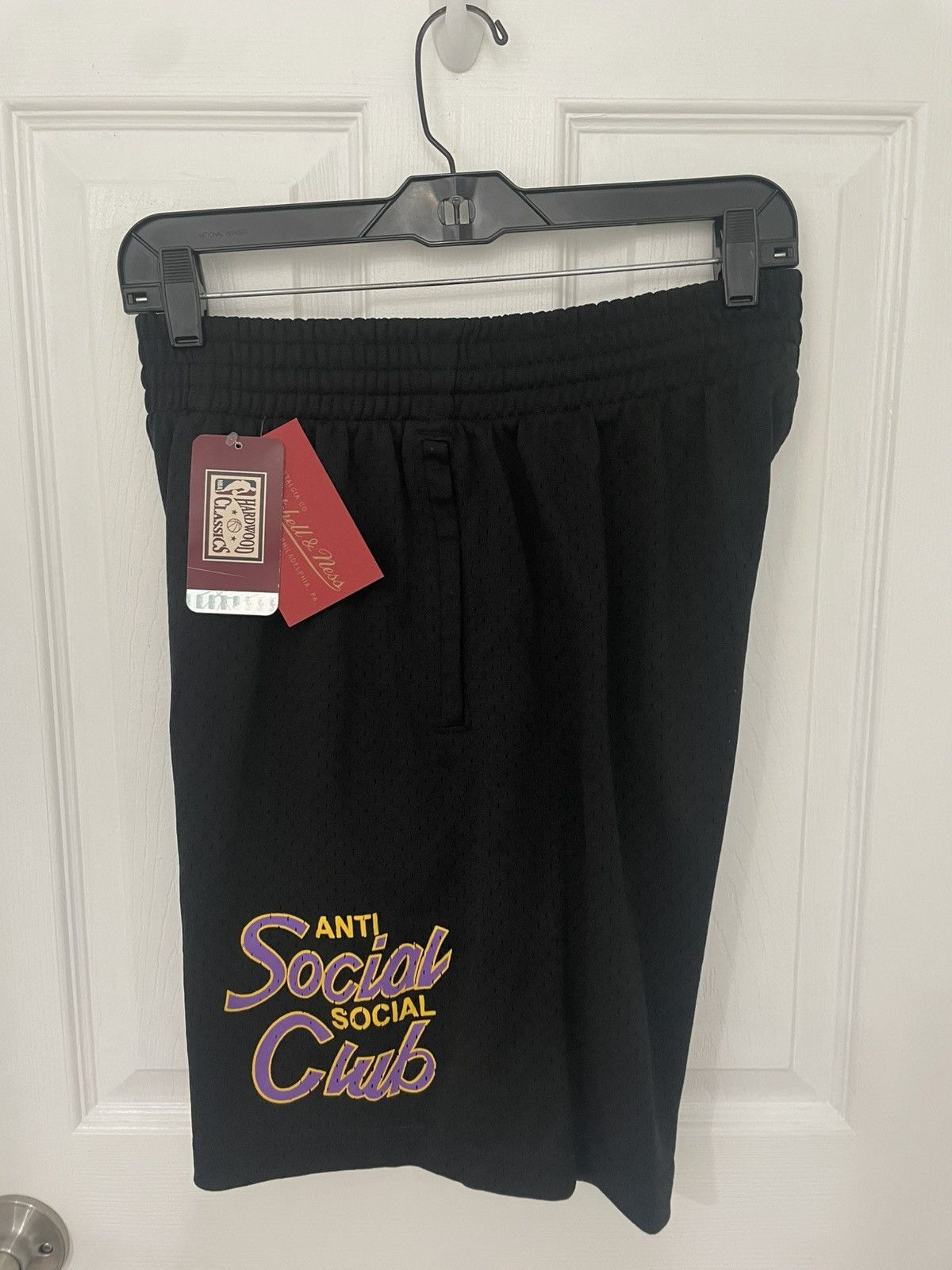 Anti Social Social Club Los Angeles Lakers ASSC x NBA Coach Script Shorts Size US 30 / EU 46 - 5 Thumbnail