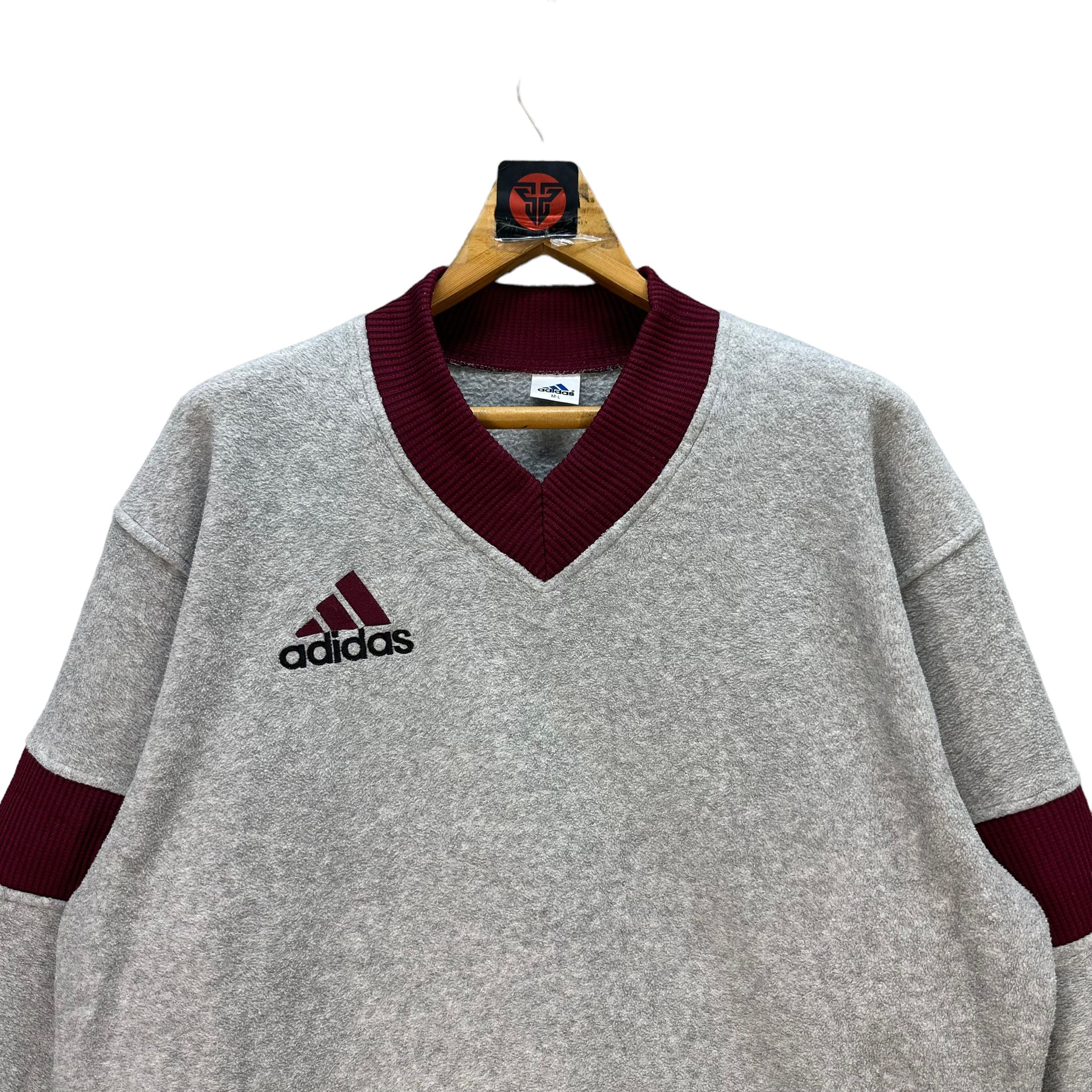 Adidas ADIDAS V NECK FLEECE JUMPER #7652-161 Size US M / EU 48-50 / 2 - 2 Thumbnail