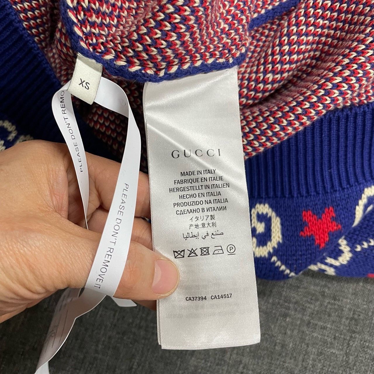 Gucci Gucci Blue new star full print cardigan sweater 2501-Nextar Size US XS / EU 42 / 0 - 3 Thumbnail