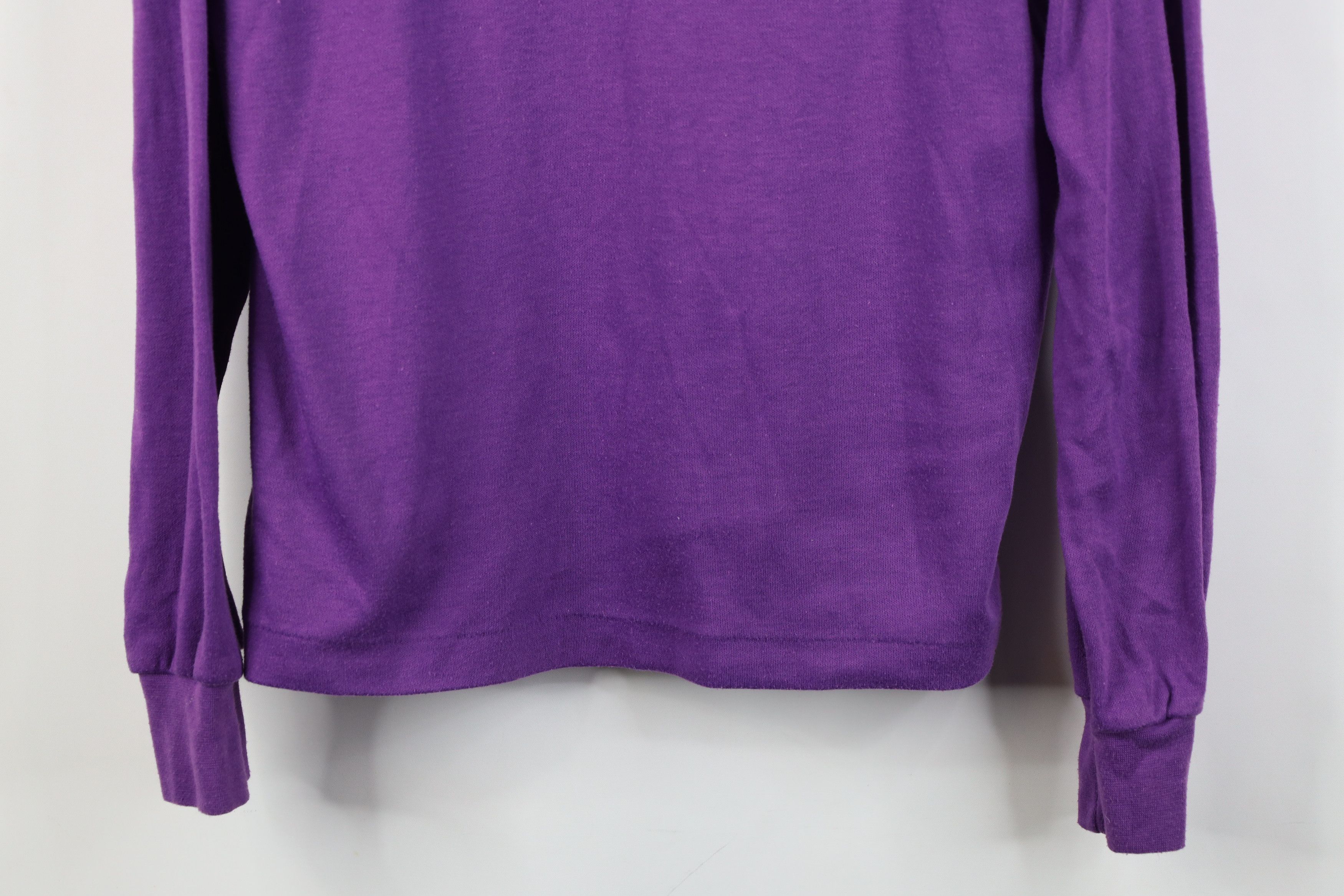 Vintage Vintage 90s Streetwear Long Sleeve Turtleneck T-Shirt Purple Size XL / US 12-14 / IT 48-50 - 3 Thumbnail