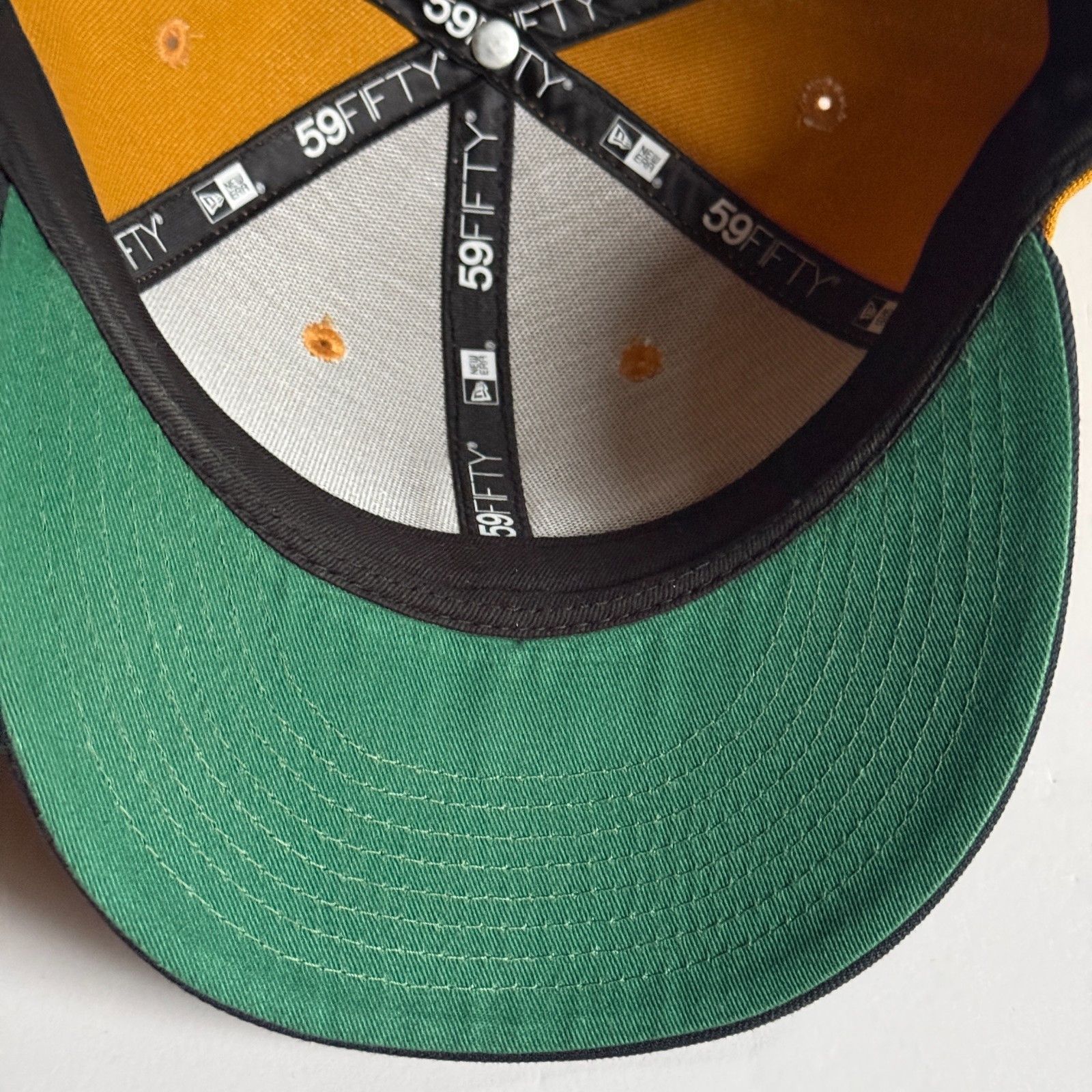 New Era Detroit Tigers New Era Vintage Gold 59FIFTY Fitted Hat 7 1/2 Size ONE SIZE - 7 Thumbnail