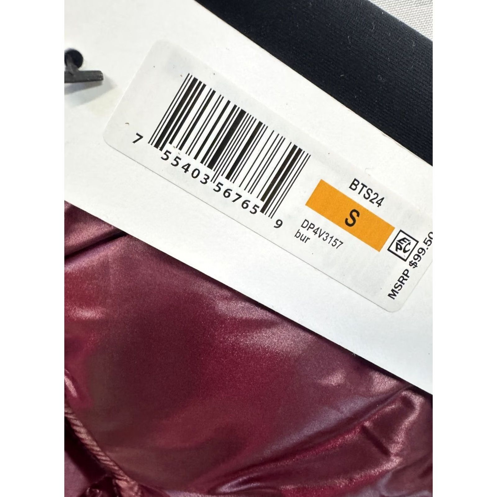 DKNY VINTAGE DKNY Sport Quilted Puffer Vest Burgundy Black S Small Women Size S / US 4 / IT 40 - 2 Thumbnail