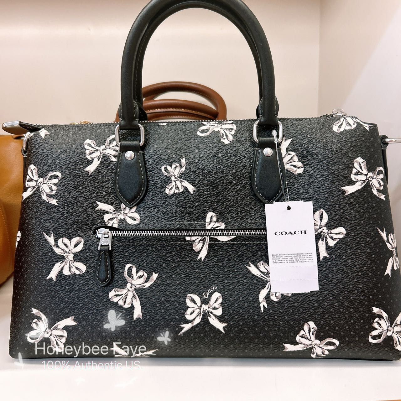 Georgia Stachel Bag With Bow Print CAA76