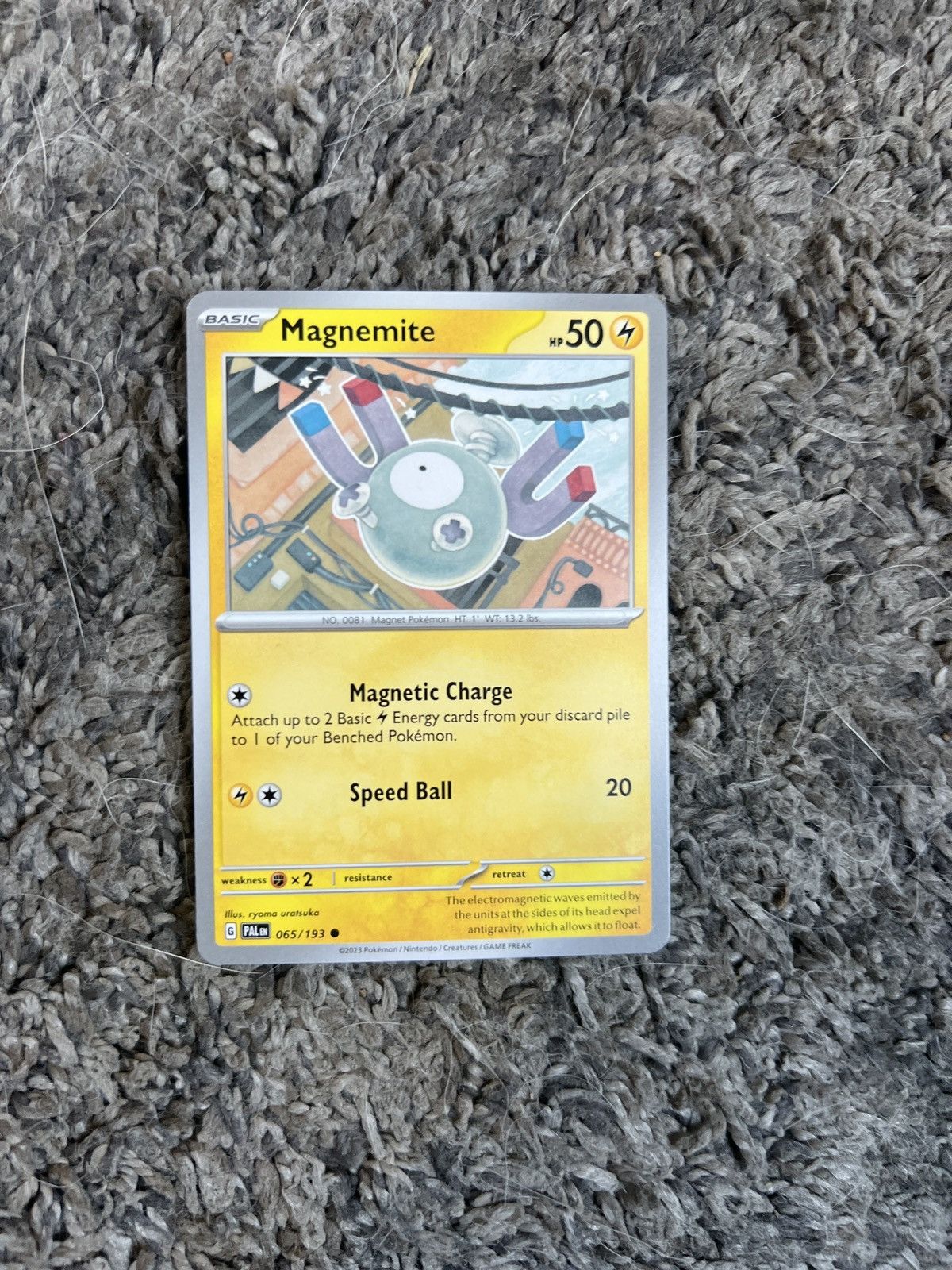 Pokemon 2023 Pokémon Magnemite Basic Card Size ONE SIZE - 1 Thumbnail