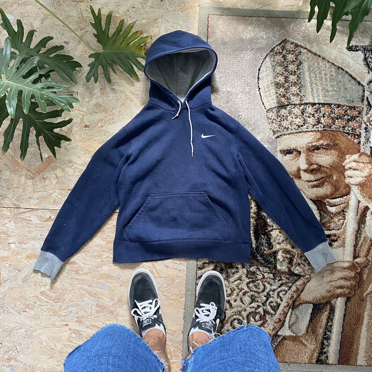Nike × Vintage VINTAGE Y2K NIKE HOODIE SWOOSH Size US M / EU 48-50 / 2 - 1 Thumbnail