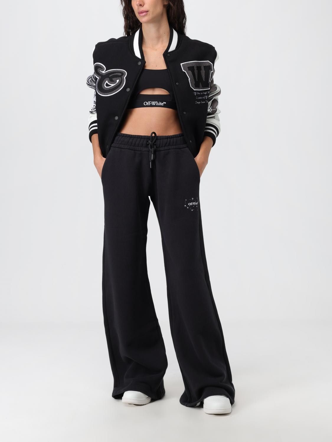 Off-White o1y1225 Sweatpant in Black Size 26" / US 2 / IT 38 - 2 Thumbnail