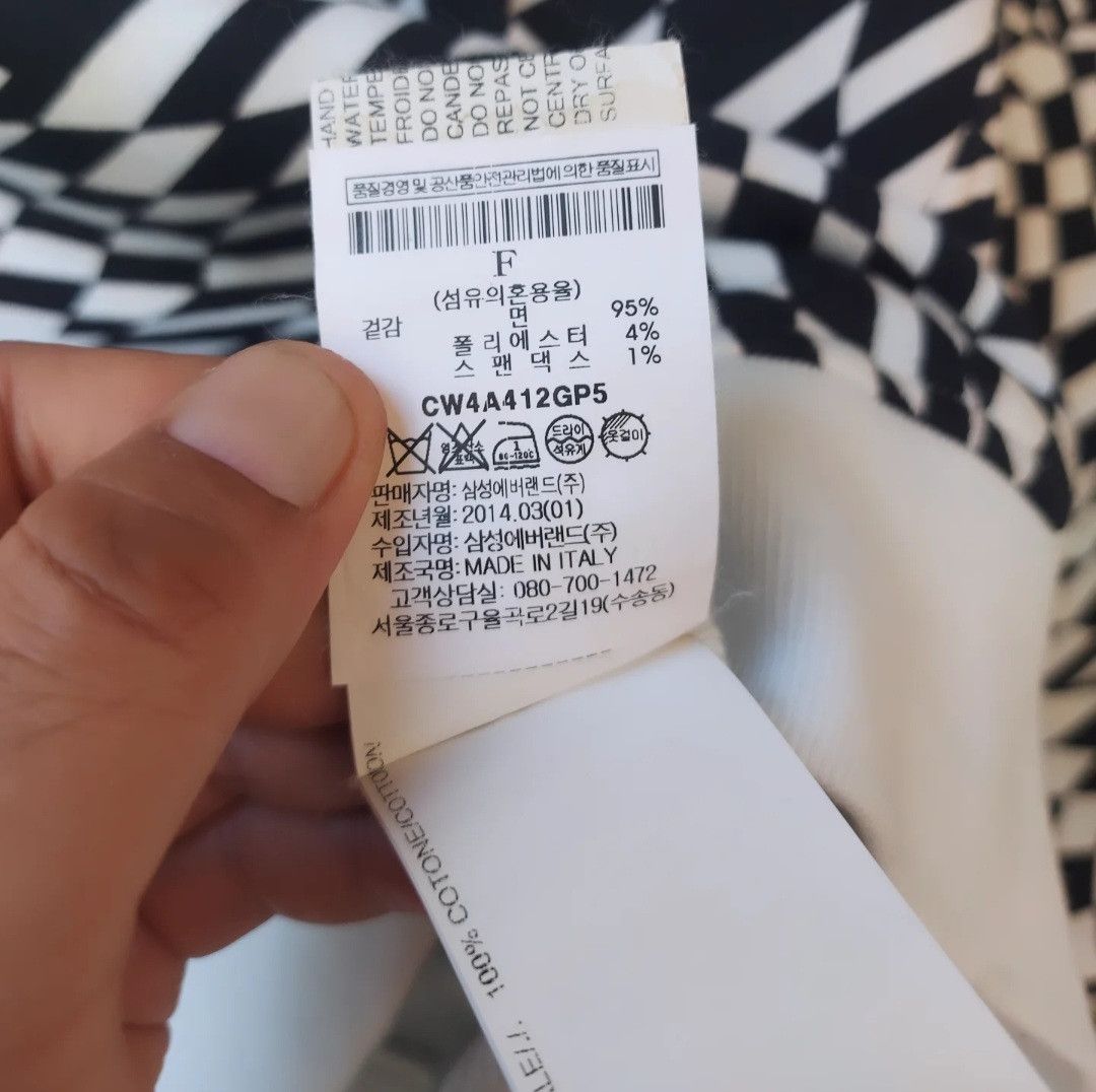 10 Corso Como × Designer × Gareth Pugh Gareth Pugh Black White Geometric Checkered Crewneck Size M / US 6-8 / IT 42-44 - 9 Thumbnail