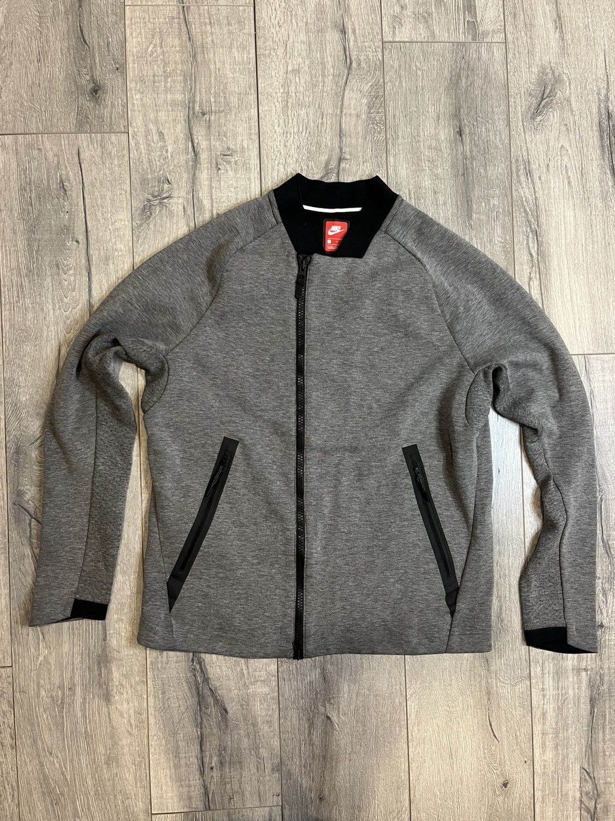 Nike RARE! Nike Tech Fleece Knit sweater. Zip up. Large Size US L / EU 52-54 / 3 - 1 Thumbnail