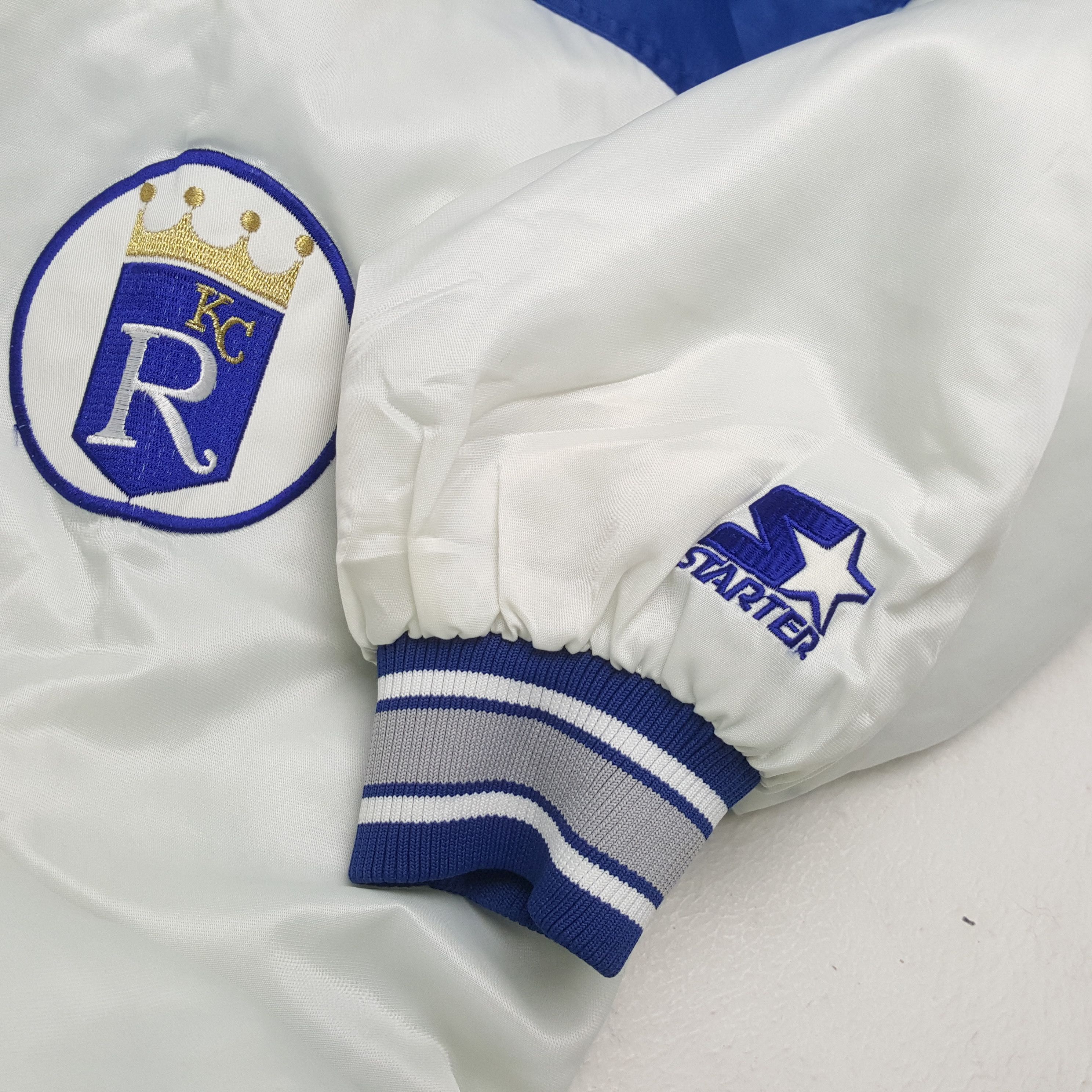 MLB × Vintage Vintage KANSAS CITY ROYALS American Basketball Jacket Size US XXL / EU 58 / 5 - 7 Thumbnail