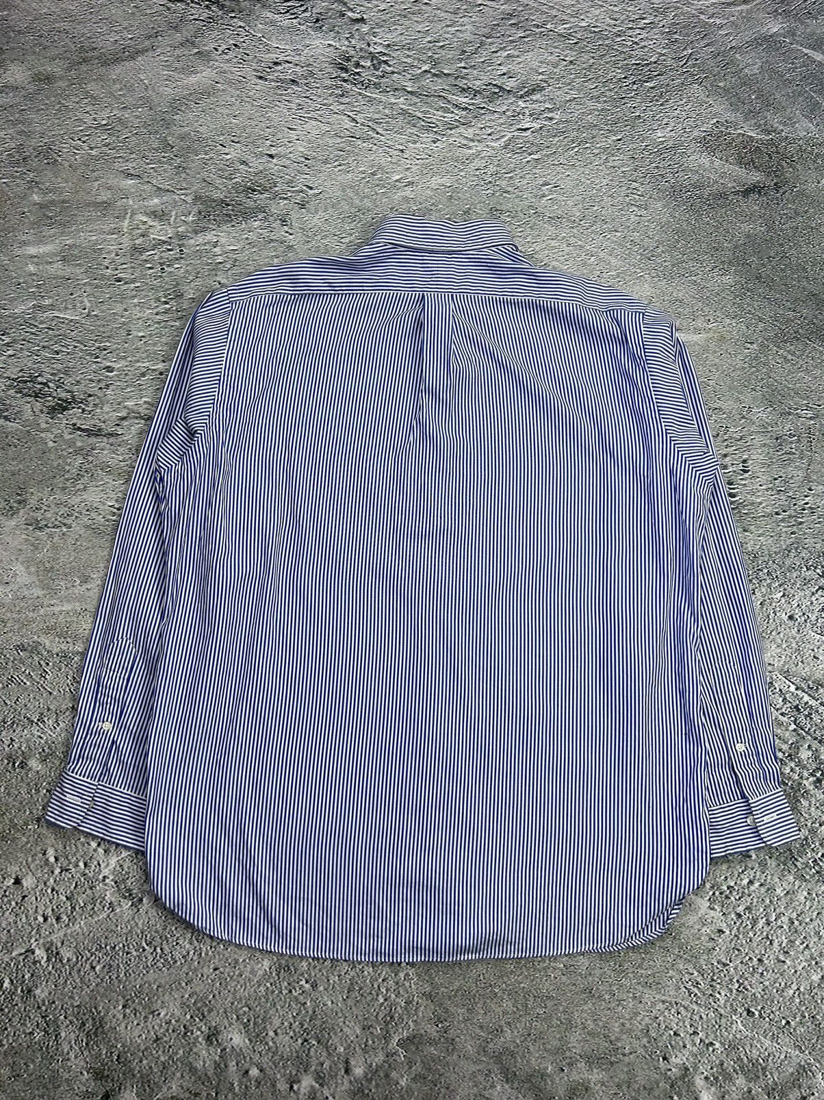 Polo Ralph Lauren × Ralph Lauren × Vintage Polo Ralph Lauren shirt button up longsleeve blue striped Size US L / EU 52-54 / 3 - 5 Thumbnail